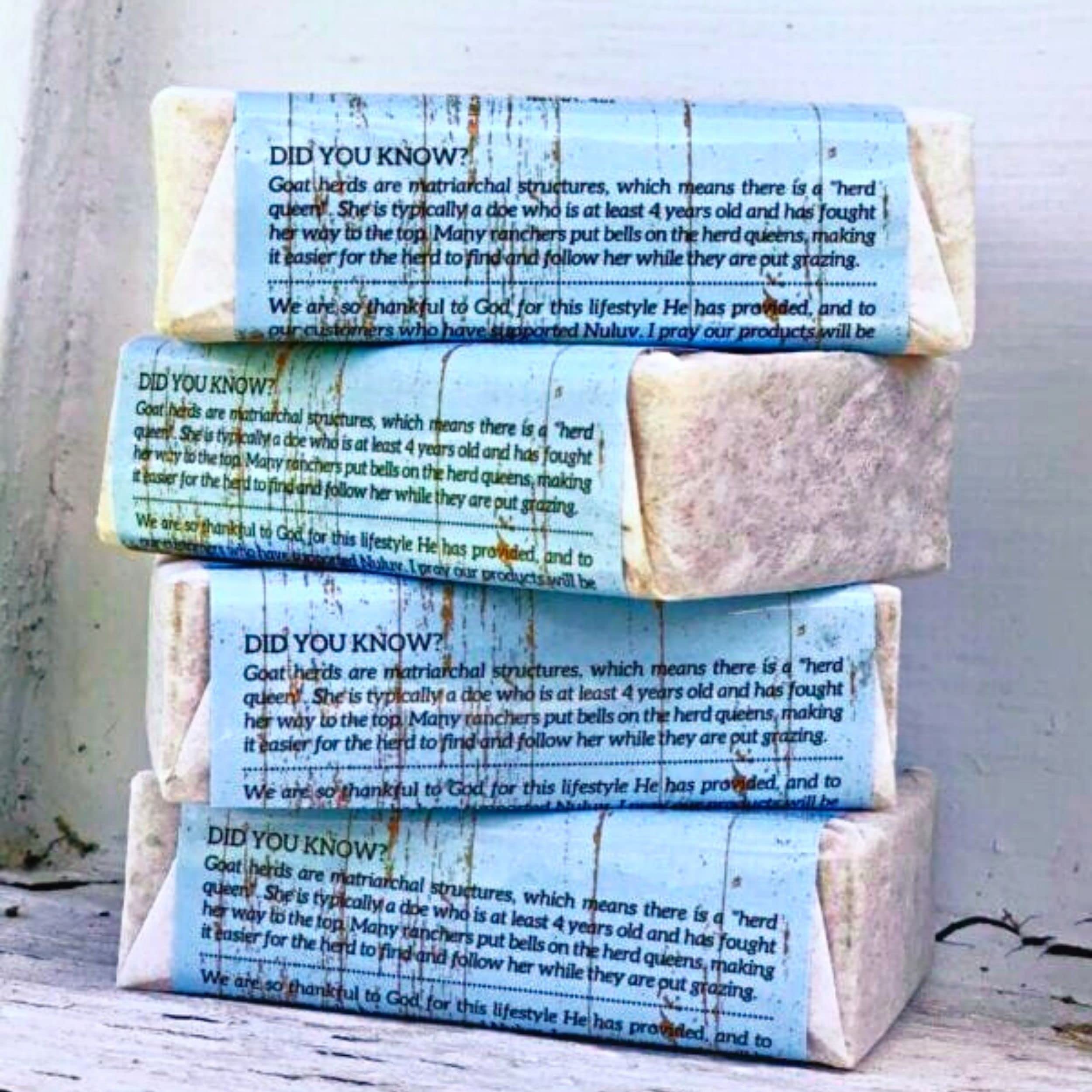 Goat Milk Bar Soap - Natural Handmade Skin Cleanser for Dry, Sensitive & All Skin Types | Eco-Friendly, Herbal Mist Scented (Pack of 4) | Gentle Face & Body Wash for Daily Skincare Routine