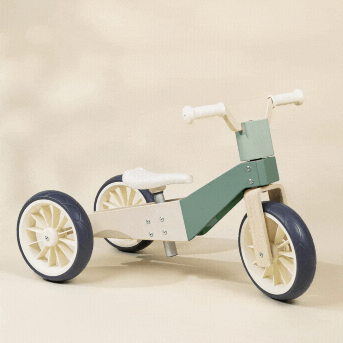 Best Kids Wooden Balance Bike for Toddlers - Seafoam Green Color | Perfect for Learning to Ride, Outdoor Play & Early Childhood Development