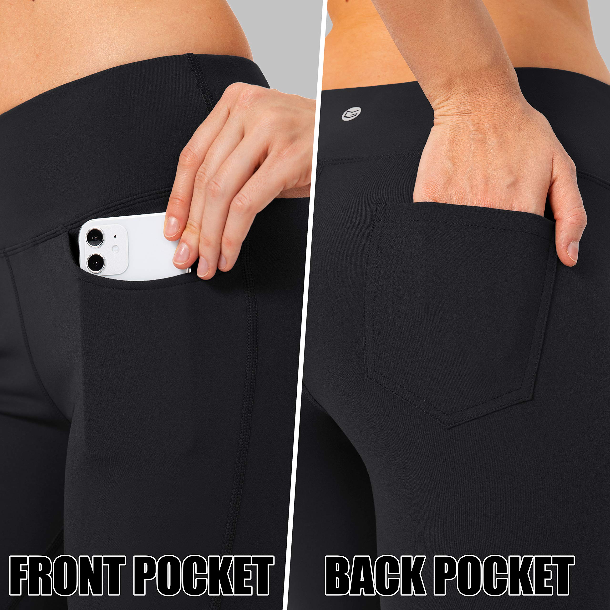 G Gradual Women's High Waist Yoga Pants with 4 Pockets - Bootcut Work Dress Pants for Yoga, Office & Casual Wear | Tall Women's Professional Pants