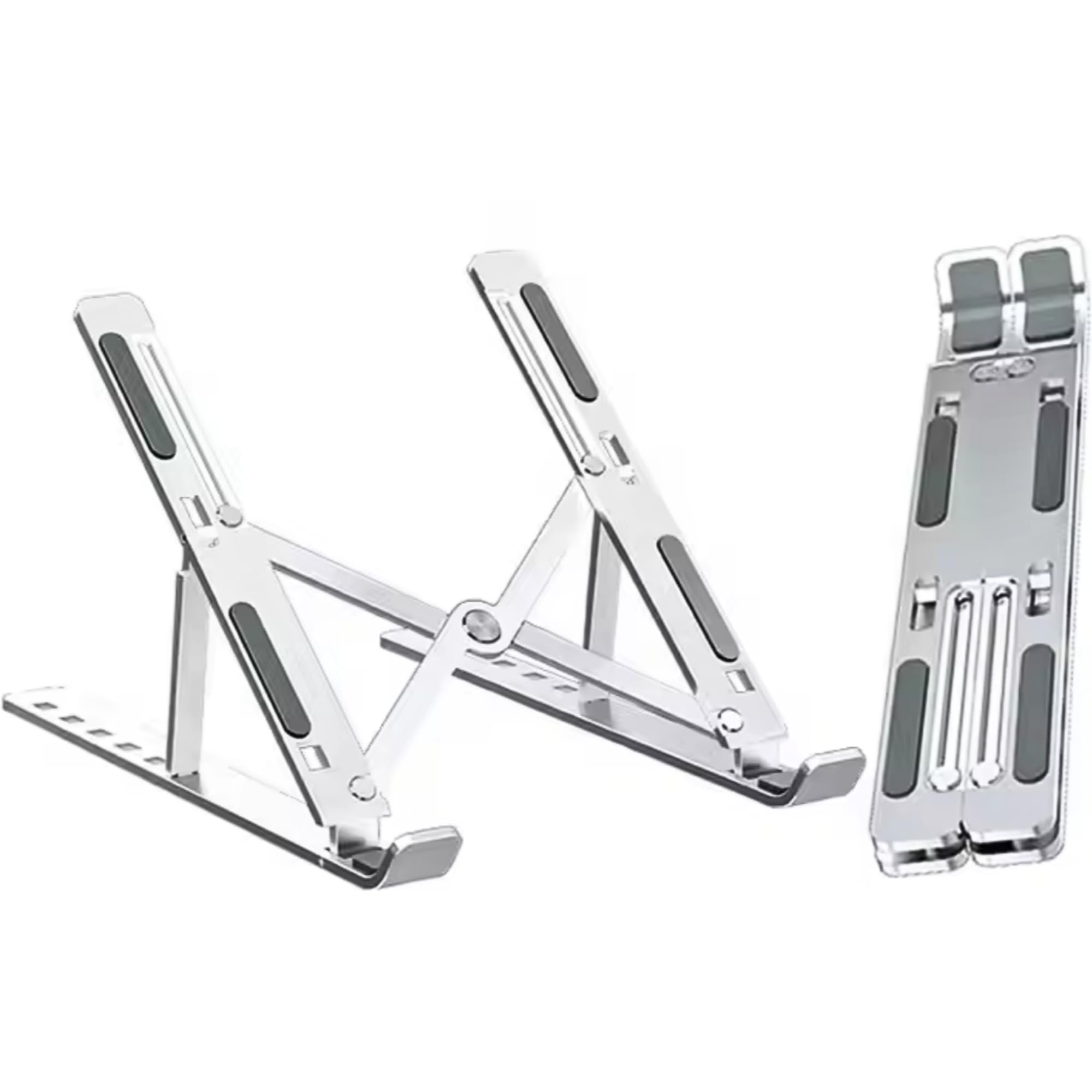 Foldable Adjustable Ergonomic Aluminum Laptop Stand - Portable Notebook & Tablet Holder for 10-15.6