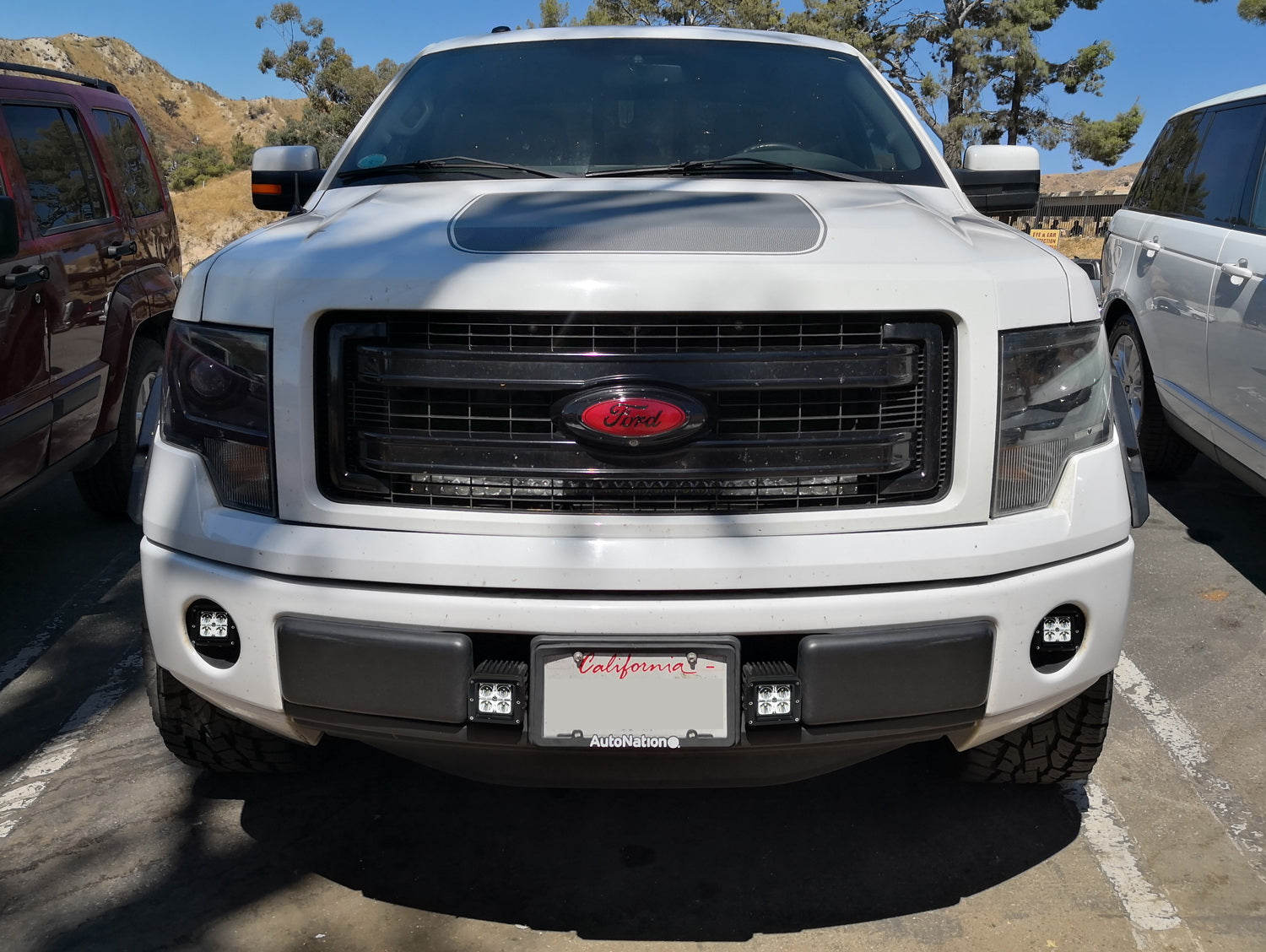 40W CREE LED Pods with Fog Lights Mounting Bracket & Wiring Harness - Compatible with 2006-2014 Ford F150 Trucks | Off-Road Lighting, Fog Light Replacement, Night Driving Safety