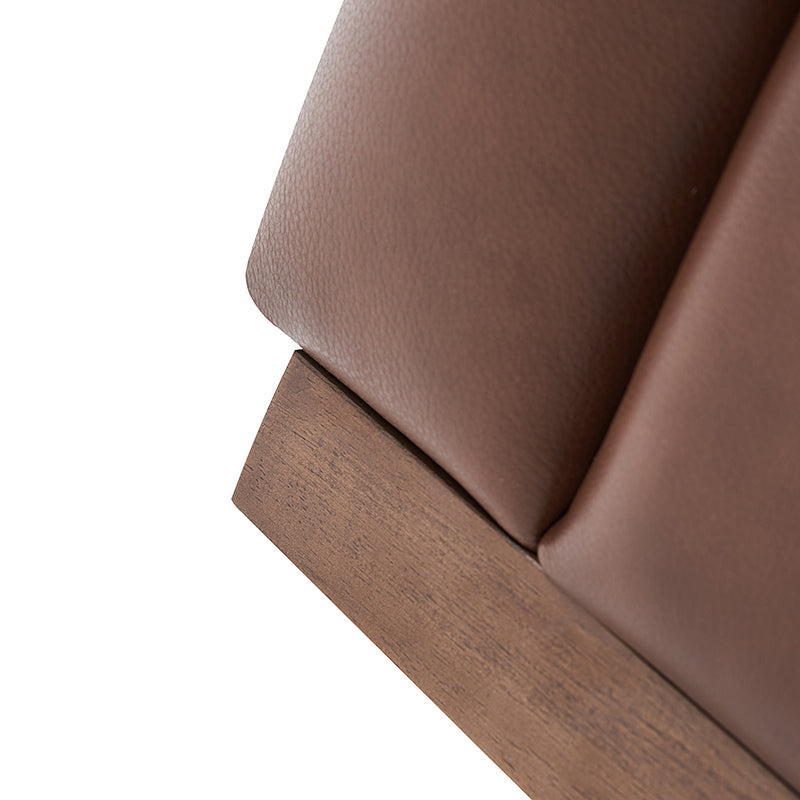 Feodor Genuine Leather Mid Century Modern Swivel Chair - Premium Office & Living Room Furniture for Home Decor