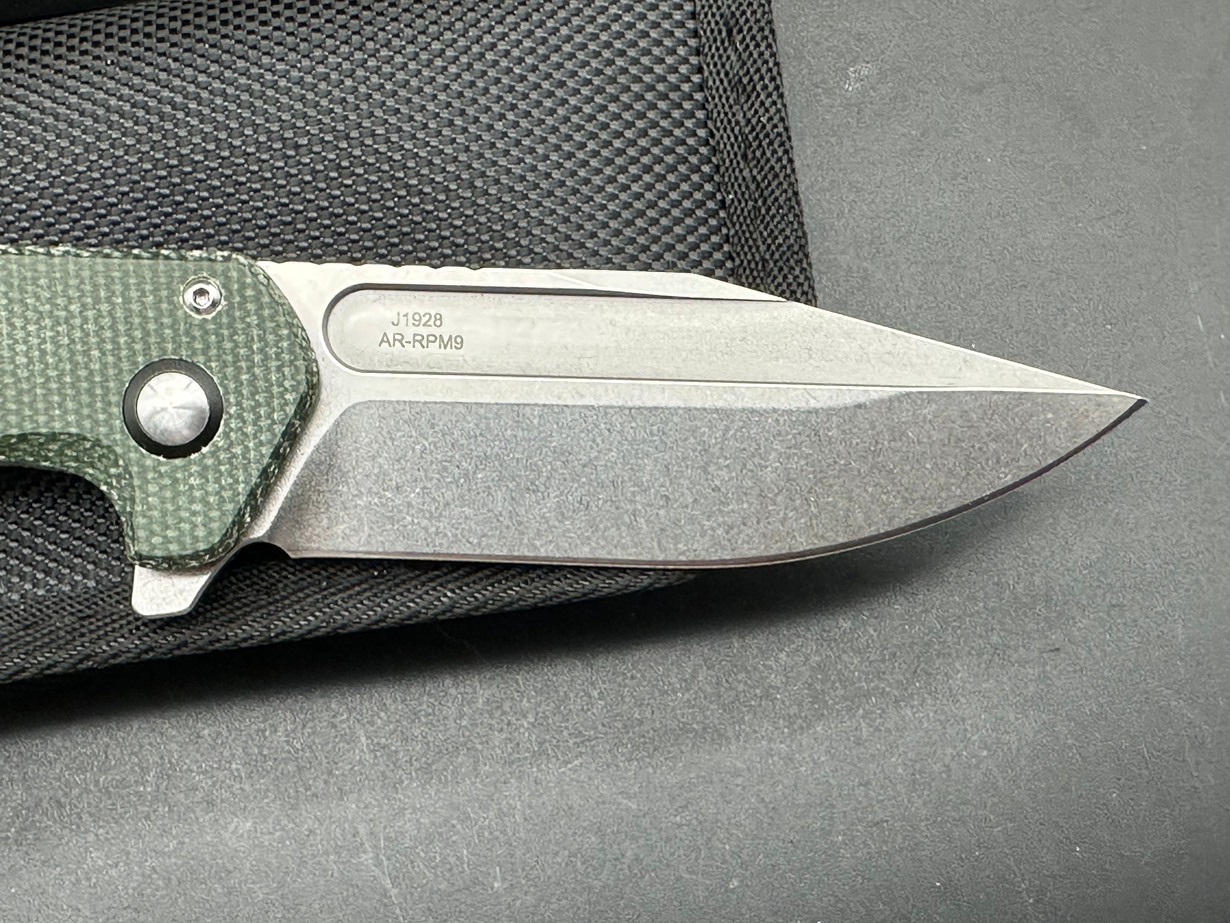 CJRB Riff Button Lock Folding Knife - 3.5