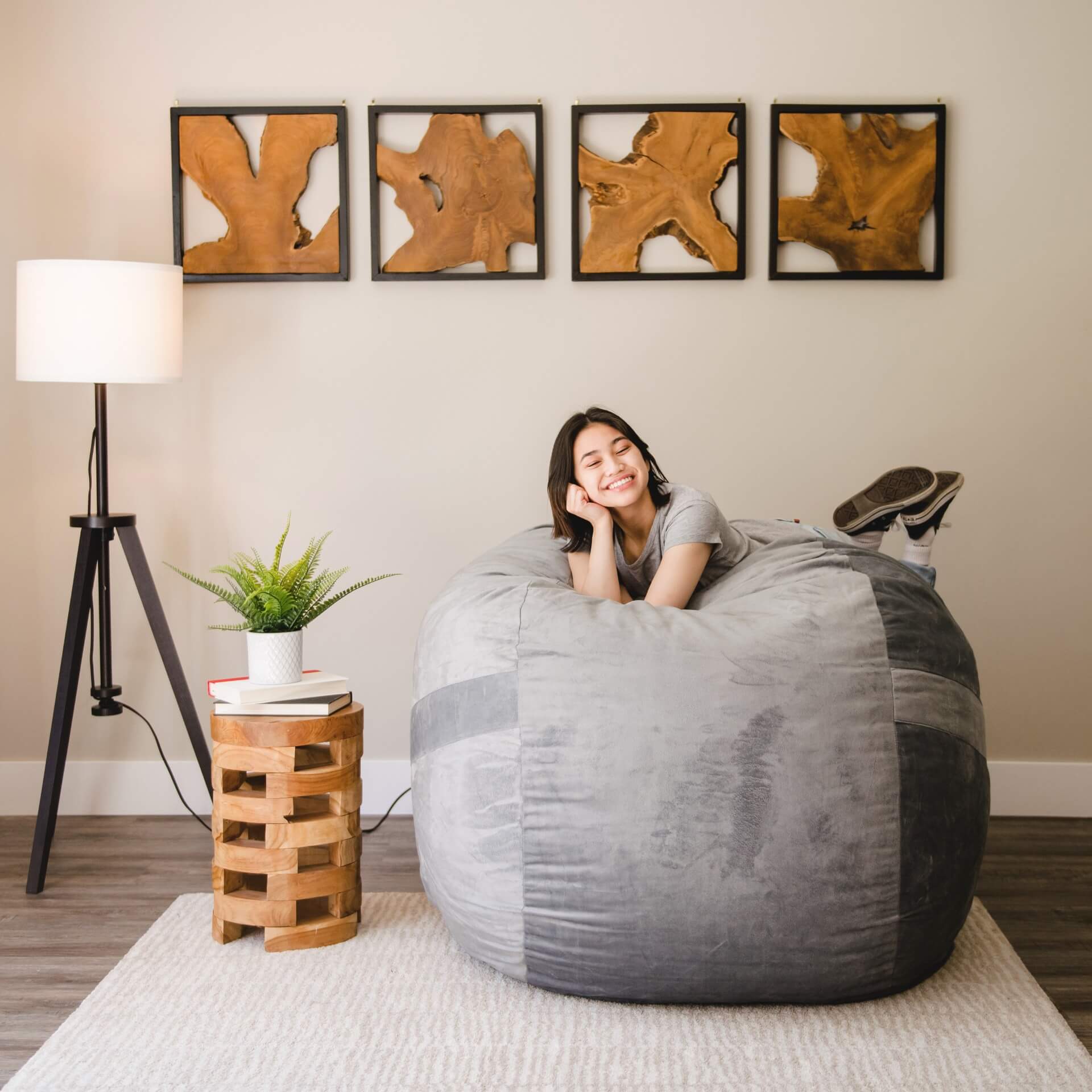 FUF Large Dog Bed with Removable Washable Cover - Perfect for Large Breed Dogs in Living Room or Bedroom