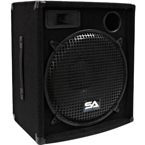 Seismic Audio 15 Inch PA DJ Speaker 300W Professional Audio System - Perfect for Live Music, DJ Performances, Karaoke Nights, Church Events, Weddings & Band Monitors