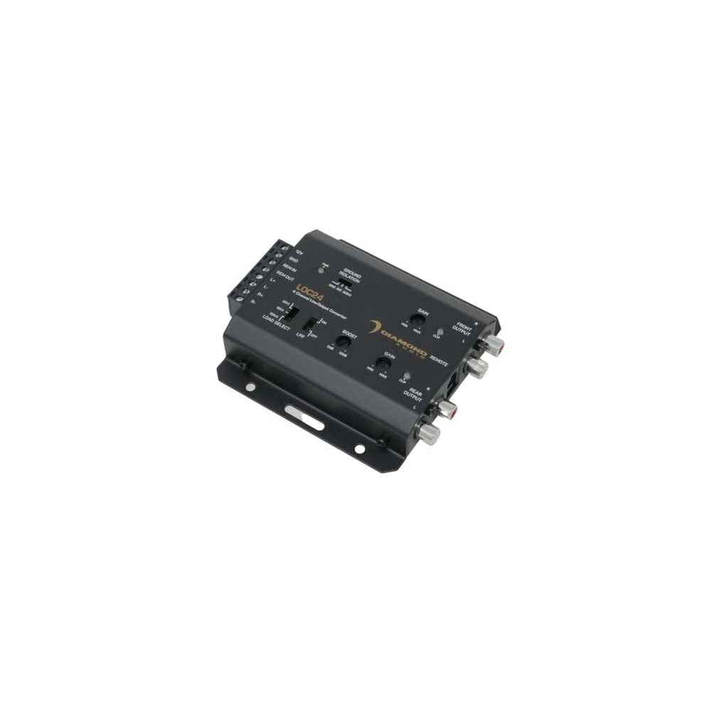 Diamond Audio LOC24 4 Channel Line Output Converter (2 Input / 4 Output) - High-Quality Car Audio Signal Converter for Amplifiers & Subwoofers | Perfect for Upgrading Factory Stereo Systems in Vehicles
