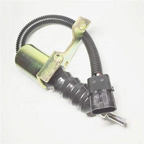12V Fuel Shutdown Stop Solenoid Valve SA-3799-12 Compatible with DEUTZ & Bosch RSV Governor - Perfect for Diesel Engines, Heavy Equipment, and Industrial Machinery