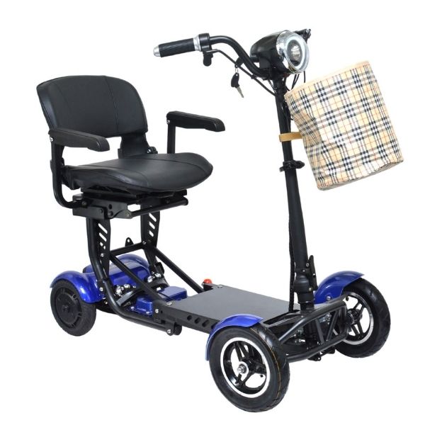 ComfyGo MS 3000 Plus Foldable Mobility Scooter for Seniors & Adults - Lightweight Electric Wheelchair with Long Battery Life - Perfect for Indoor & Outdoor Use, Shopping, Travel & Daily Mobility