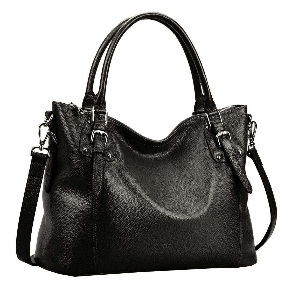 Authentic HESHE Women's Leather Handbags - Tote, Shoulder Bag, Satchel, Top Handle & Crossbody Purse | Premium Genuine Leather Bags for Work, Travel & Everyday Use