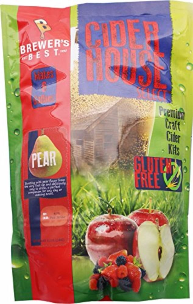 Gluten Free Pear Cider Making Kit - Premium Cider House Select Home Brewing Supplies for Craft Beer Lovers (Perfect for Home Brewing, Gifts & Parties)