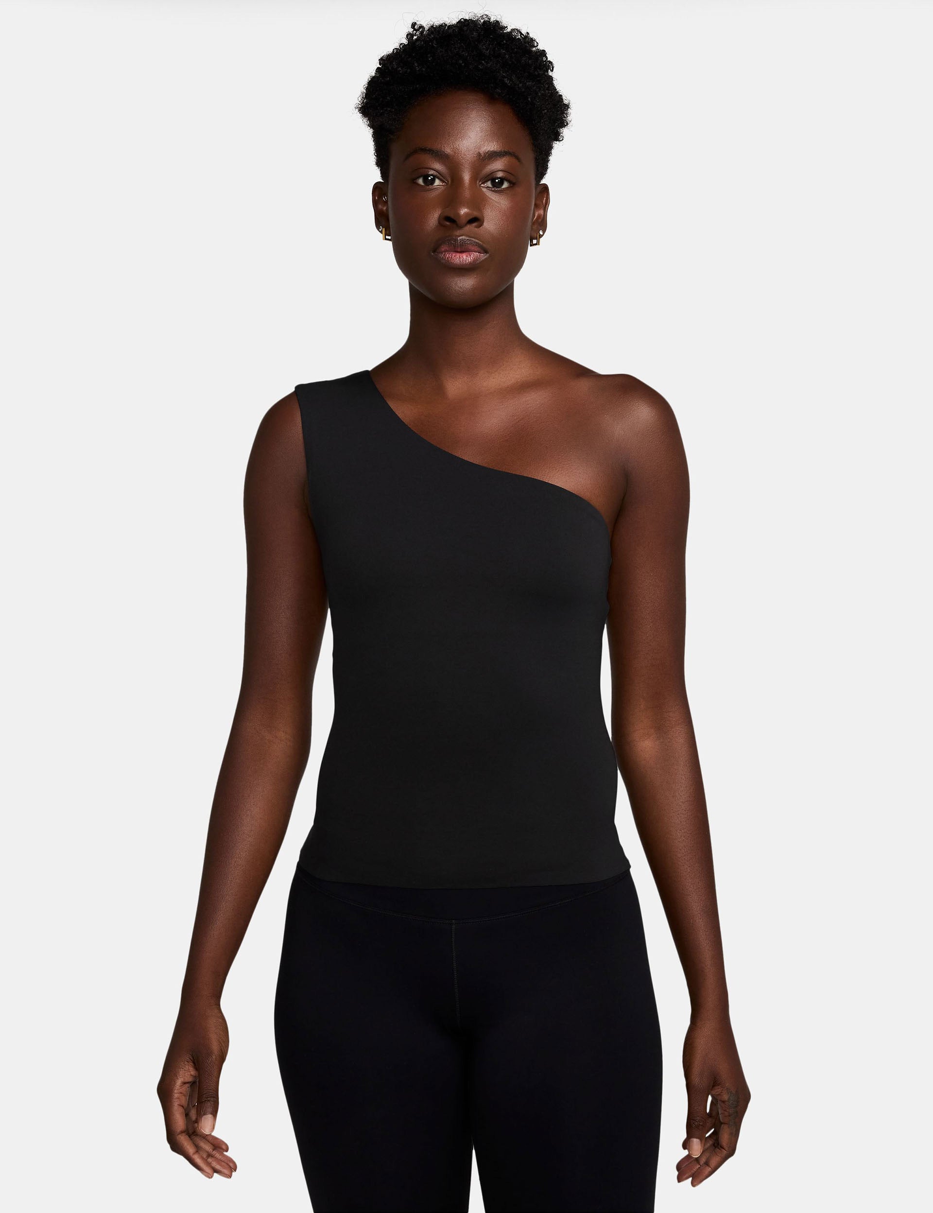 Zenvy Dri-FIT Asymmetrical Workout Tank Top for Women - Moisture Wicking, Breathable & Lightweight - Black | Perfect for Yoga, Gym & Running