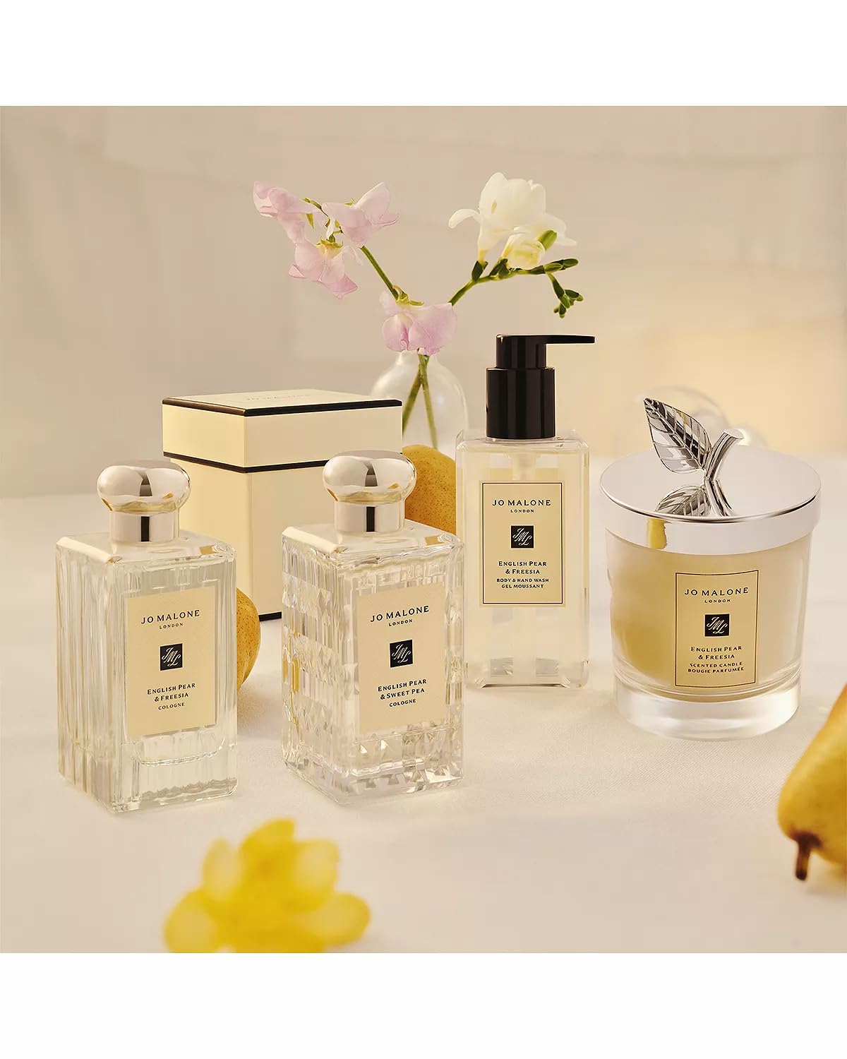 Jo Malone English Pear & Sweet Pea Cologne Spray for Women & Men - 3.4 oz / 100ml - Fresh Floral Fragrance for Everyday Wear, Date Nights & Special Occasions