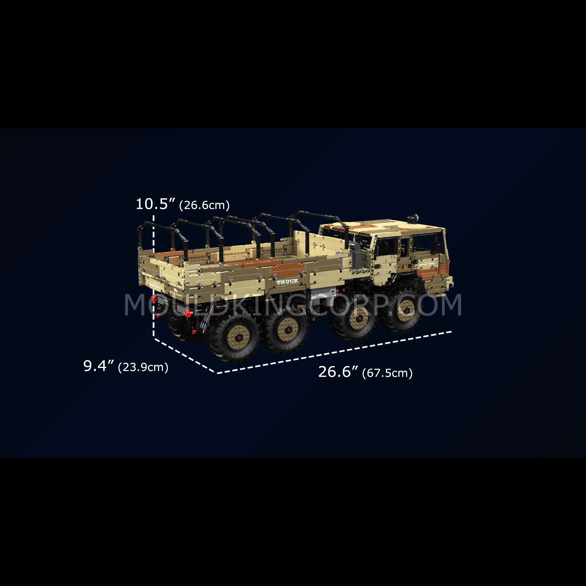 Mould King 20039/20040 Remote Control KOLOS 8X8 Truck Building Blocks Set - 4,733 Pieces STEM Toy for Adults & Kids | Perfect for Construction Enthusiasts & RC Hobbyists