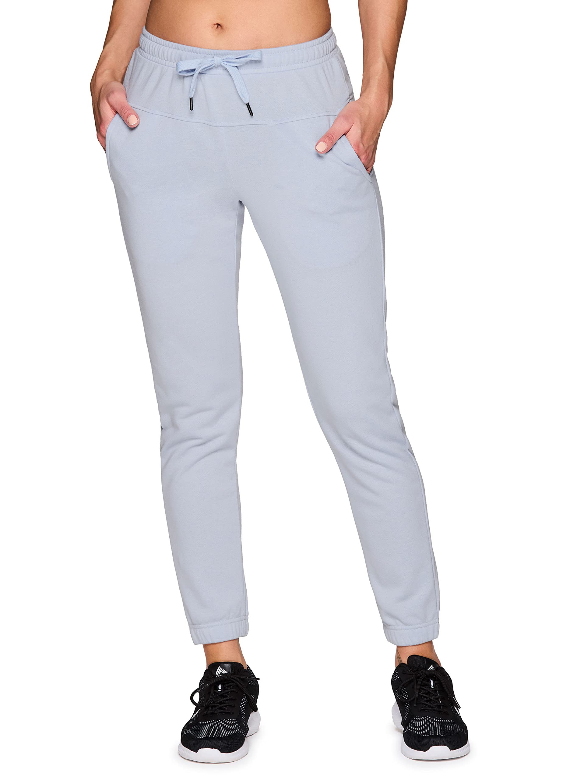 RBX Active Women's Lightweight French Terry Jogger Sweatpants with Pockets - Comfortable Lounge & Workout Pants for Yoga, Running, and Casual Wear