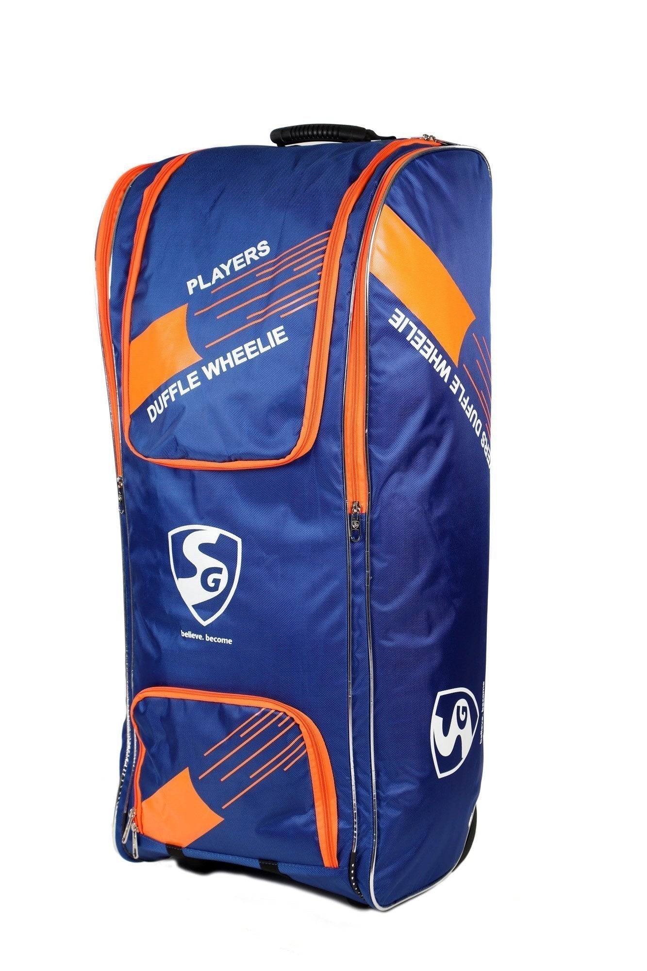 SG Players Duffle Kit Bag with Wheels - Premium Rolling Sports Gear for Travel, Gym & Team Equipment Storage