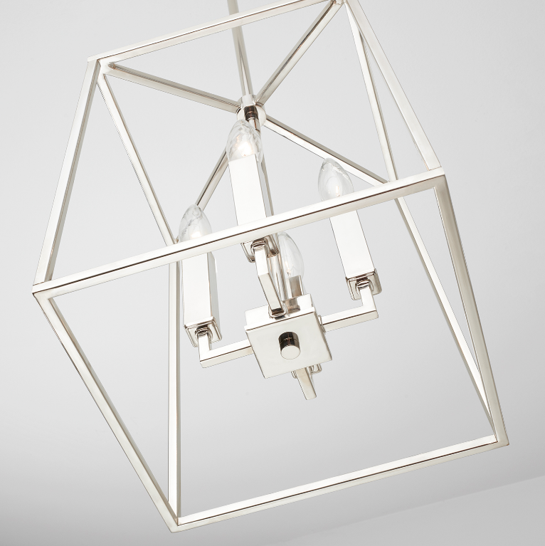 Theo 4-Light Modern Pendant Lighting Fixture - Sleek Hanging Chandelier for Kitchen Island, Dining Room, or Living Room Decor