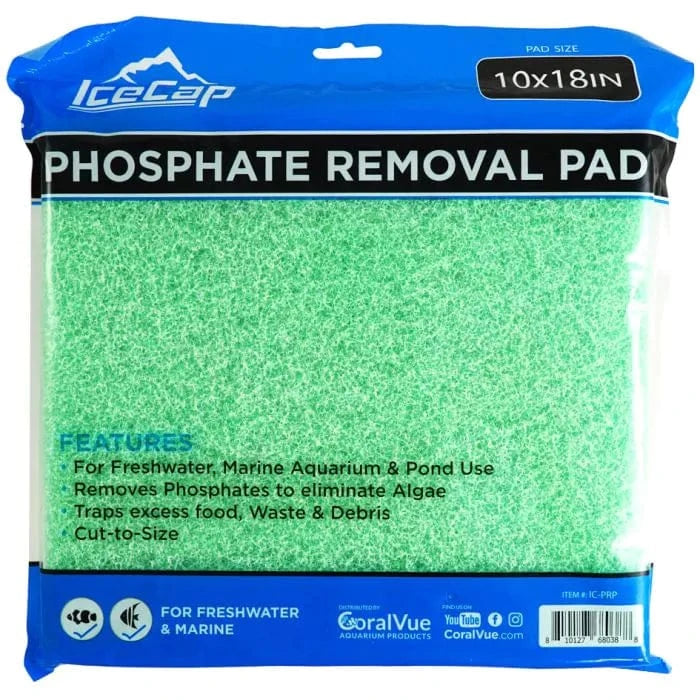 IceCap Cut-to-Fit Phosphate Reducing Filter Media Pad for Aquariums – Improves Water Quality & Reduces Algae Growth