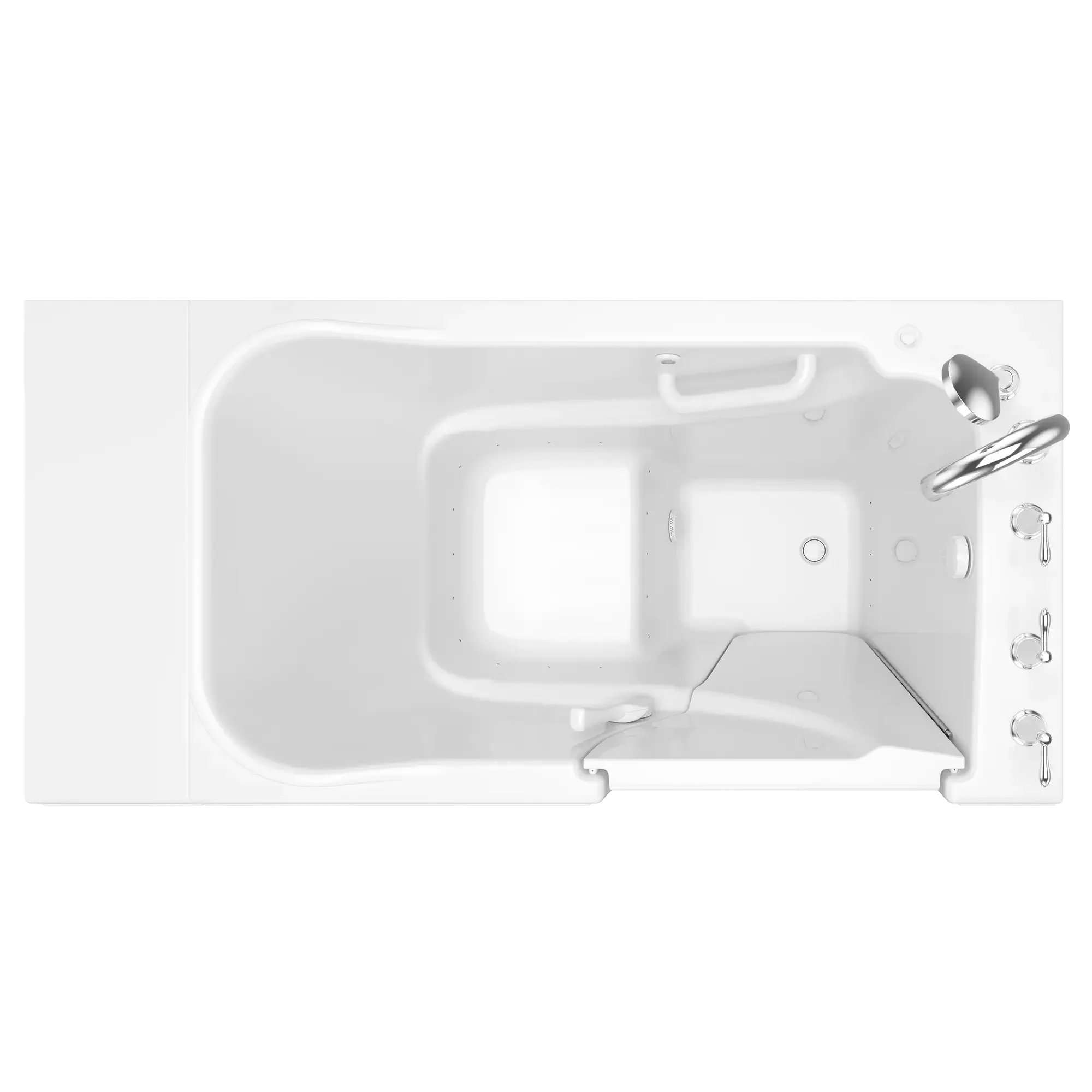 GEL Walk In Bathtub 52X30 Right Hand Drain - Non-Slip Safety Tub for Elderly & Disabled, Ideal for Home Bathroom Accessibility & Mobility Assistance