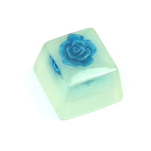 Blue Roses Resin Keycap for Cherry MX - Gaming Keyboard Decoration Gift