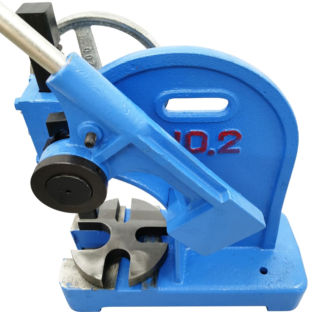 2 Ton Manual Arbor Press - Cast Iron Desktop Ratcheting Press Machine with 8.46