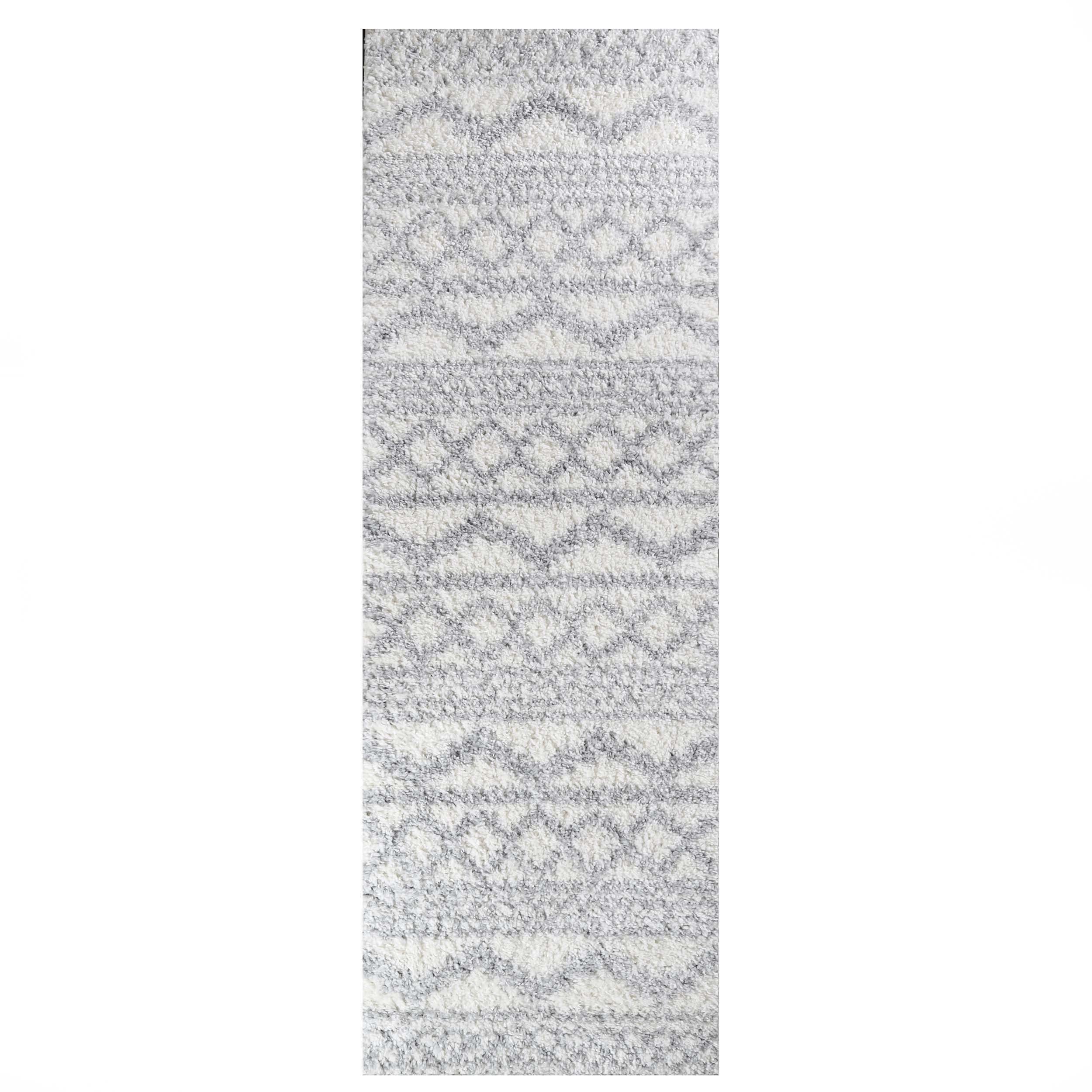 Bohemian Shag Area Rug - Soft Plush Geometric Design for Living Room, Bedroom & Nursery | Stylish & Cozy Home Decor