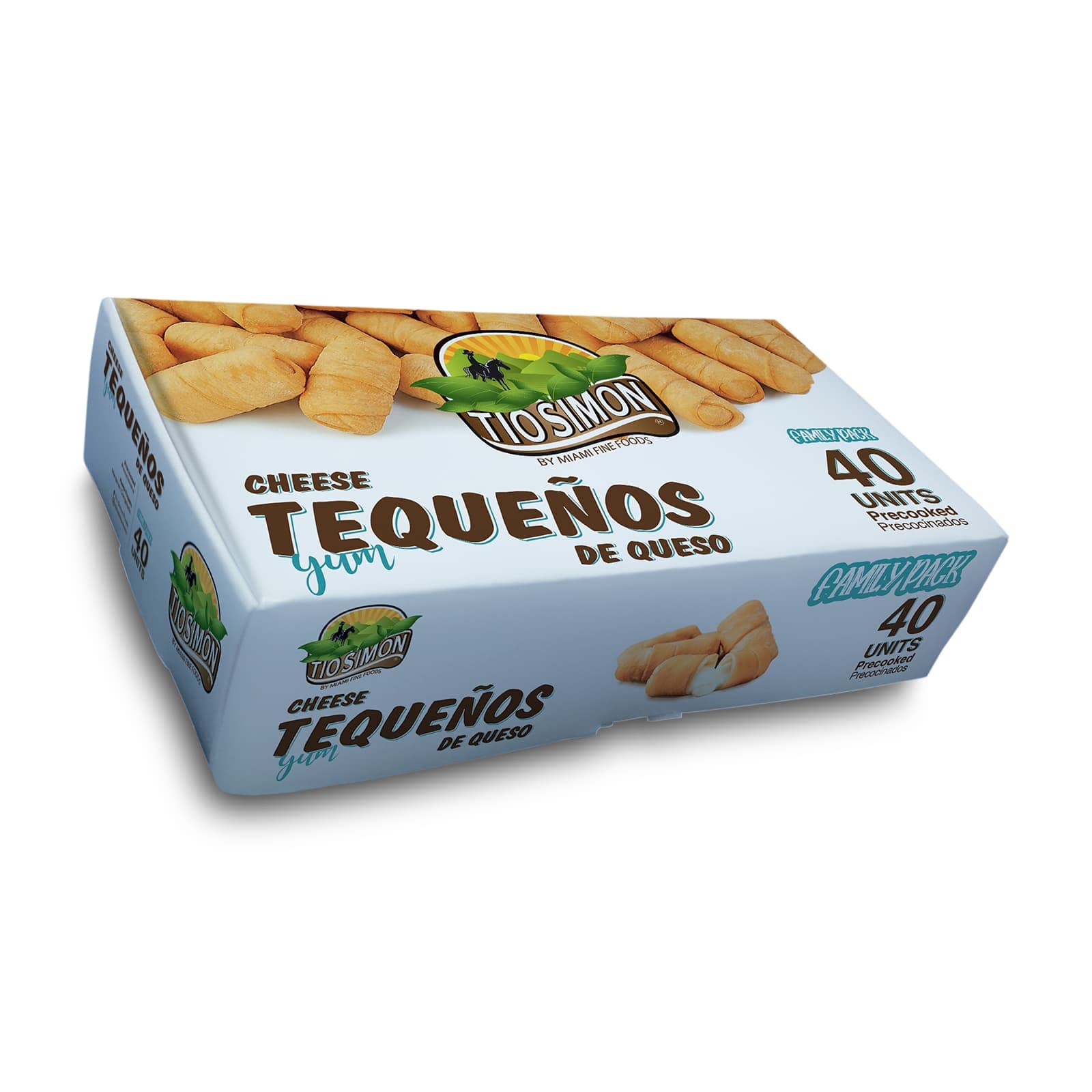 Tio Simon Pre-Cooked Tequeños – Frozen Cheese Filled Sticks (40 Count) | Authentic Venezuelan Appetizer for Parties, Snacking & Game Day
