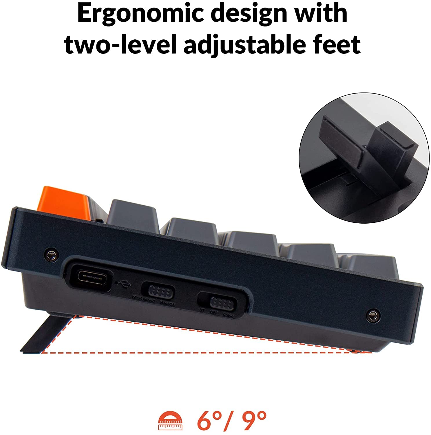 Keychron K10 Full Size Wireless Mechanical Keyboard - 104 Keys RGB Backlit, Gateron G Pro Red Switches, Bluetooth 5.1/USB-C Wired, Aluminum Frame for Mac & Windows - Perfect for Gaming, Office Work & Typing Enthusiasts