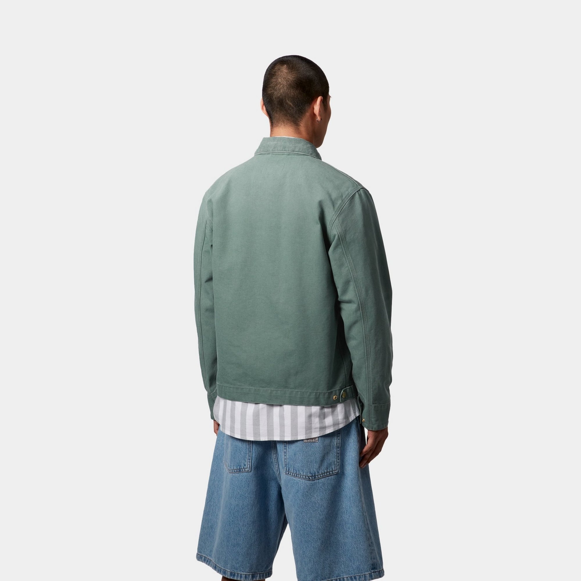 Detroit Jacket for Men & Women - Spring Lightweight Canvas Coat in Silver Pine | Outdoor Hiking, Camping & Urban Streetwear Fashion