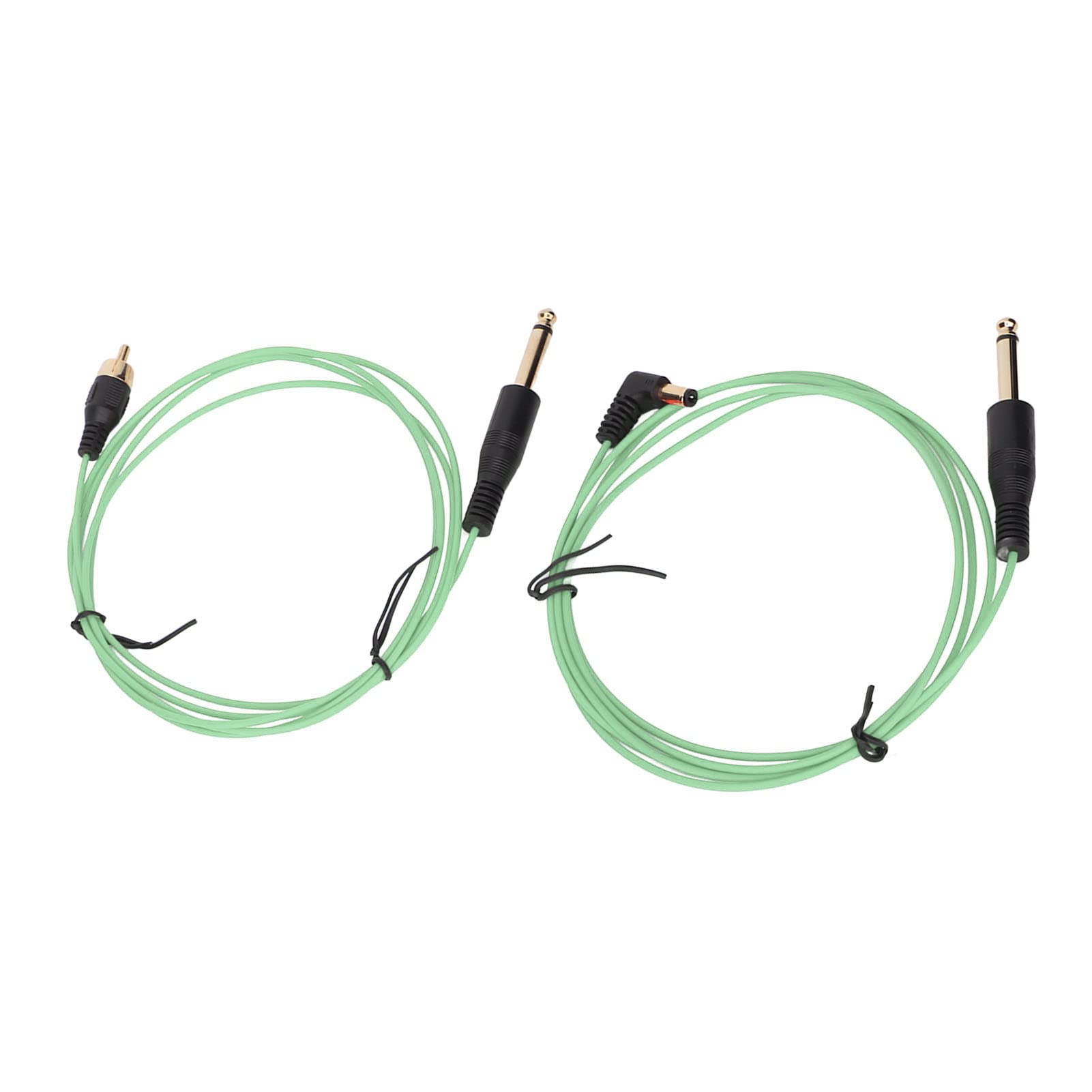 HAIBING Professional Tattoo Clip Cord - High Conductivity 2.2mm DC Power Cable for Tattoo Machines - Salon & Studio Use (Green) - Perfect for Tattoo Artists & Permanent Makeup Professionals