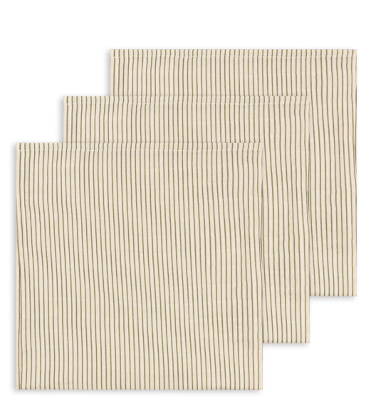 KONGES SLOJD 3-Pack Organic Muslin Swaddle Blankets for Babies - Soft Breathable Cotton Receiving Blankets for Newborns, Perfect for Swaddling, Nursing Cover, and Burp Cloths