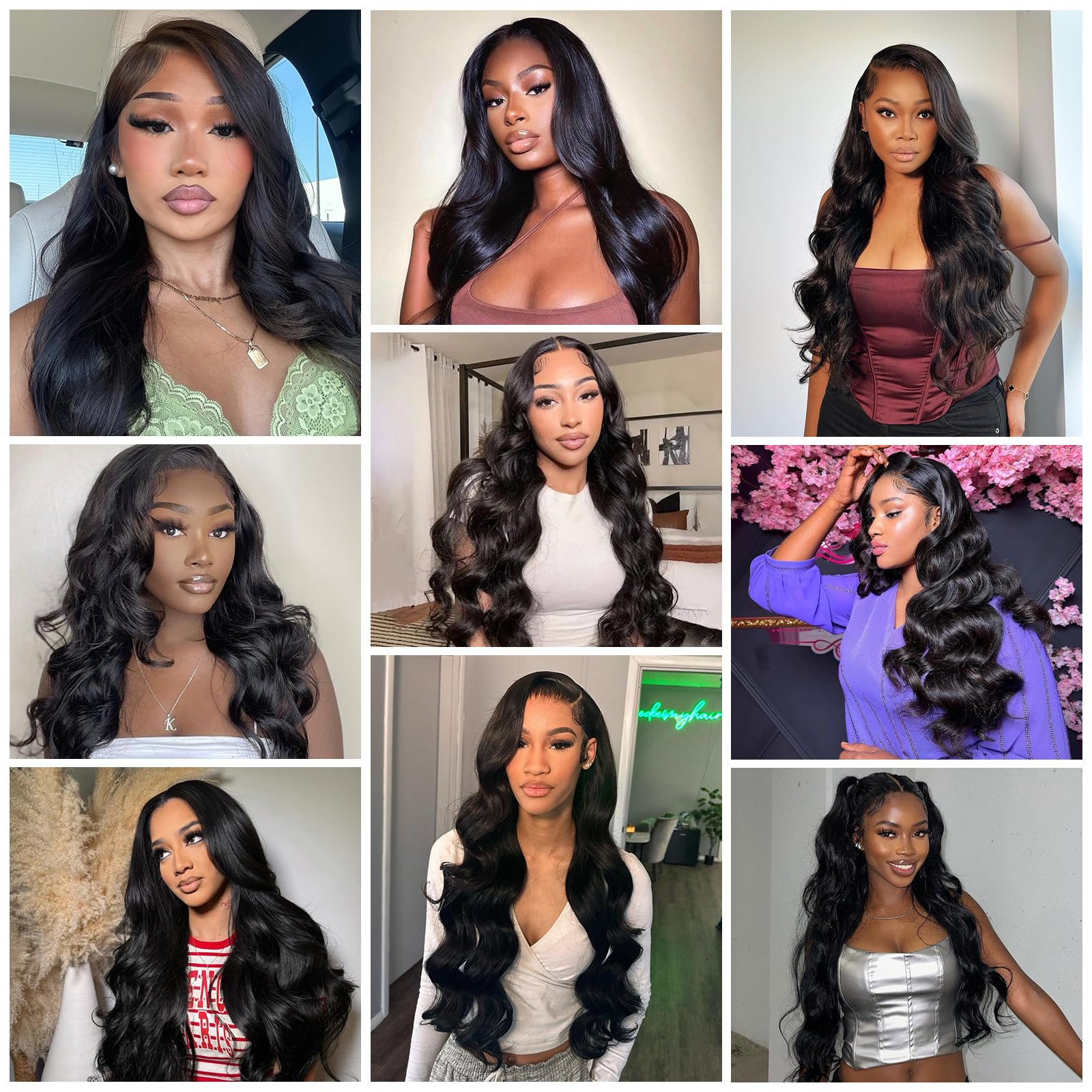 20 22 24 Inch Brazilian Virgin Human Hair Bundles - 3 Pack Body Wave 210g 100% Unprocessed Natural Black Hair Extensions for Weaving & Styling | Perfect for Daily Wear, Parties & Special Occasions