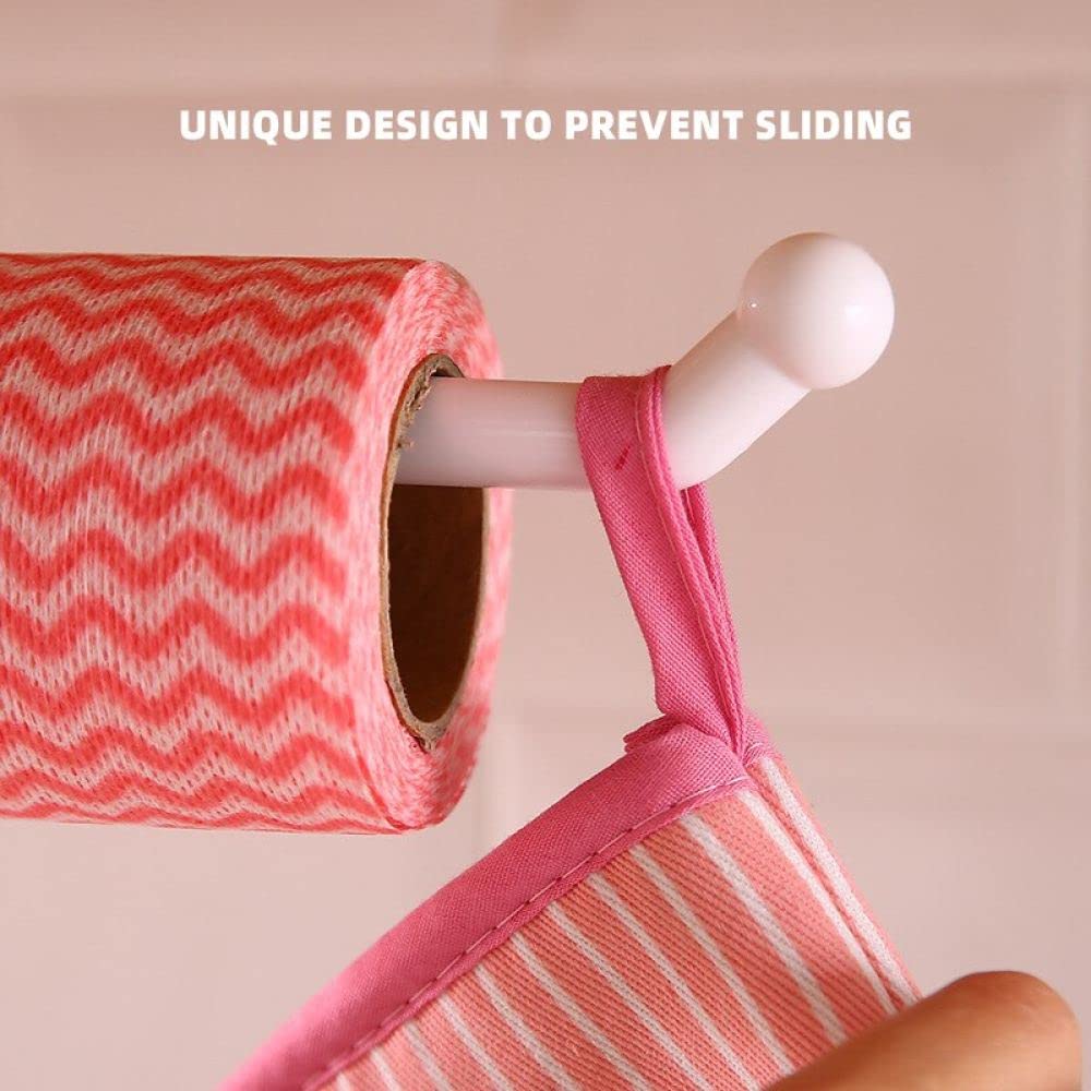 Adjustable Self-Adhesive Toilet Paper Holder - Strong Plastic Bathroom Tissue Roll Rack for Kitchen, WC & Bathroom Storage | Space-Saving Design for Small Spaces & RVs