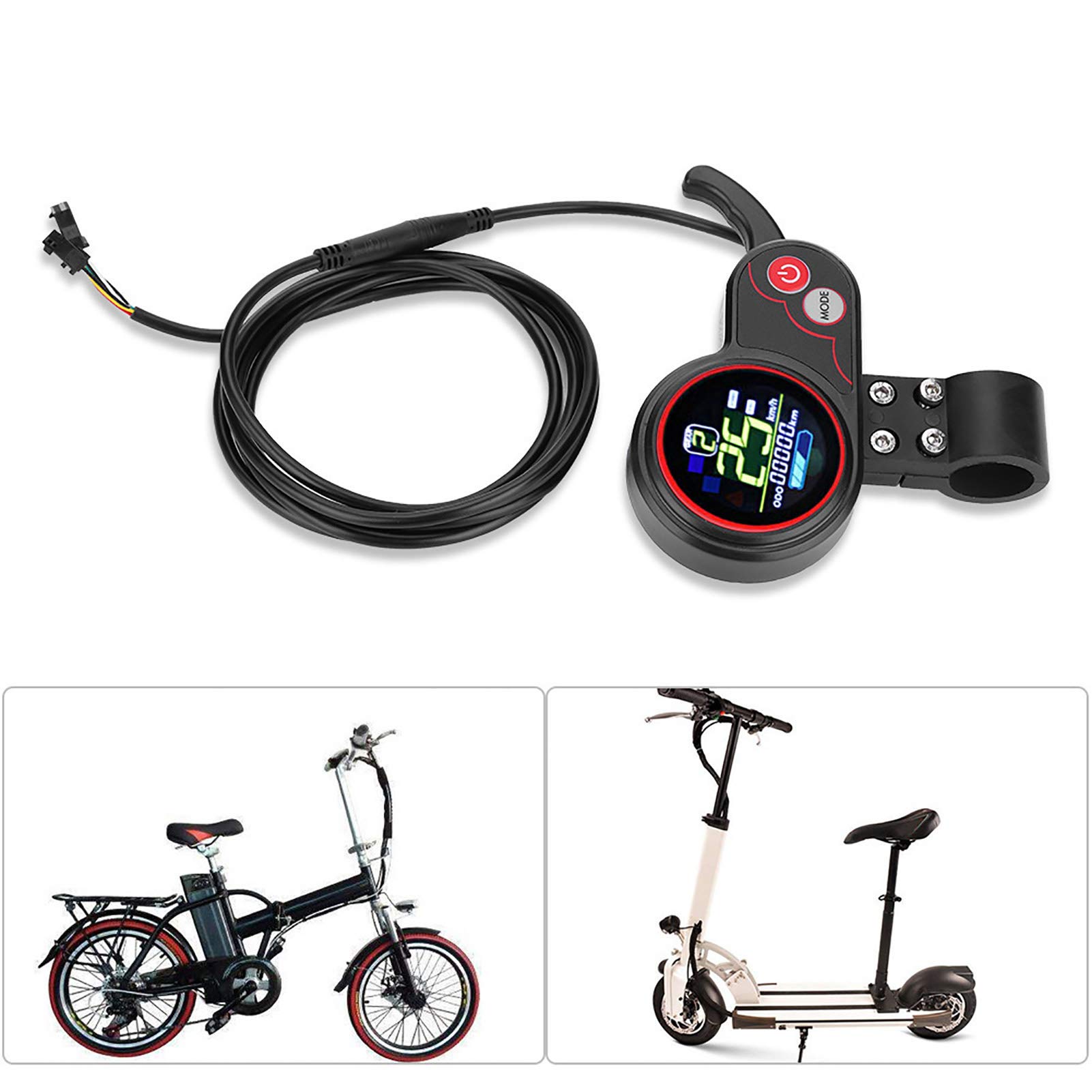 EVTSCAN Waterproof Motor Controller with LCD Display for E-Bikes & Scooters