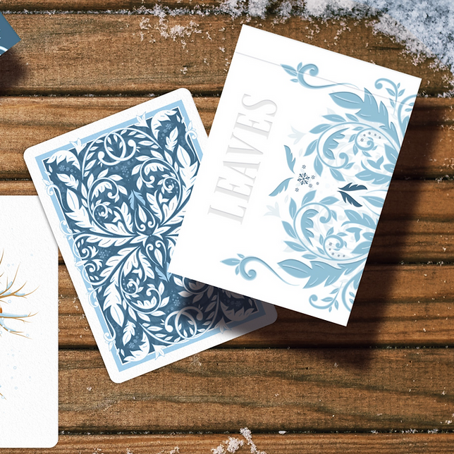 Leaves Winter Playing Cards - Collector's Edition | Premium Deck for Card Games, Magic Tricks & Holiday Gatherings