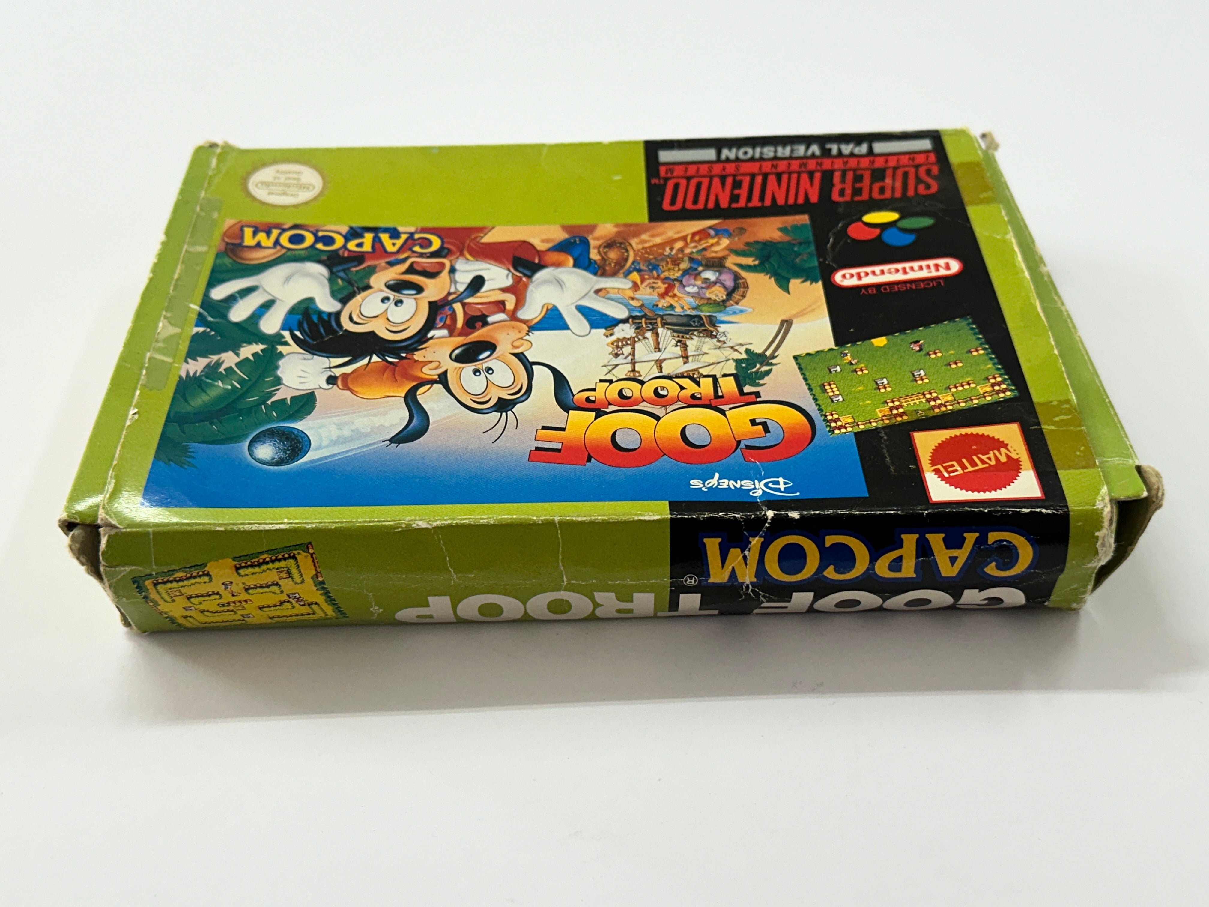 Goof Troop Complete In Box - Classic Disney Video Game for SNES - Perfect for Collectors & Retro Gaming Enthusiasts