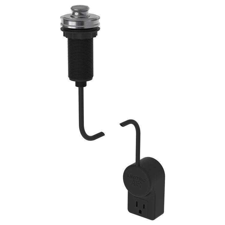 Air Switch for Garbage Disposal with Power Adapter - Midnight Chrome Brass Finish - Easy Touch-Free Kitchen Sink Activation (Perfect for Modern Homes & ADA Compliant Installations)