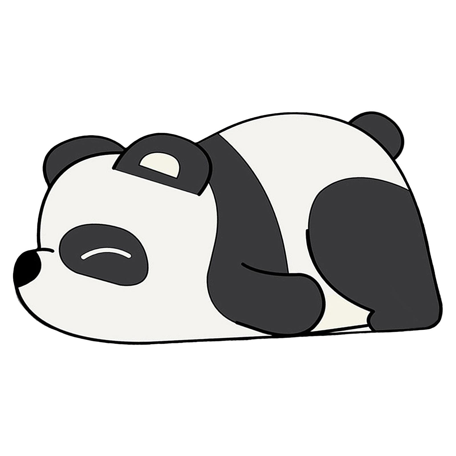 Baoblaze Non-Slip Bath Mat 40x60cm, Soft Absorbent Panda Shower Mat for Bathroom Floor, Cute Panda Design Shower Rug - Perfect for Bathroom, Shower, Spa, and Kids Room Decor