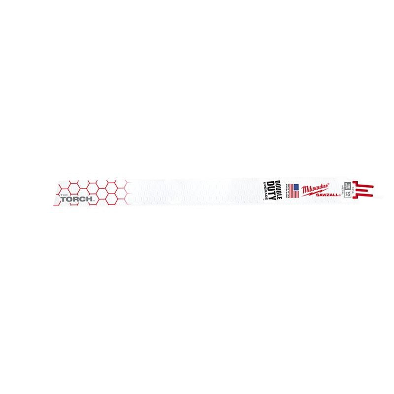 10 TPI Torch Sawzall Blades 5 Pack - 12 Inch Metal Cutting Blades for Demolition, Wood, and Pipe Cutting - Ideal for Construction, Renovation, and DIY Projects