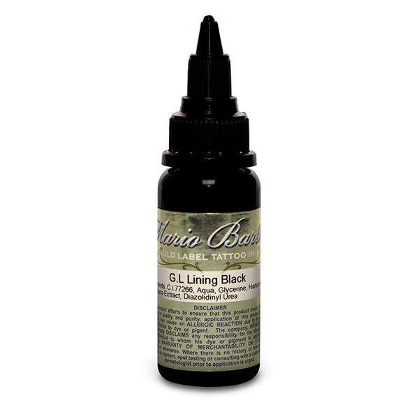 Intenze Gold Label Lining Black Tattoo Ink - Professional Tattoo Artist Supplies for Fine Line Work & Permanent Makeup