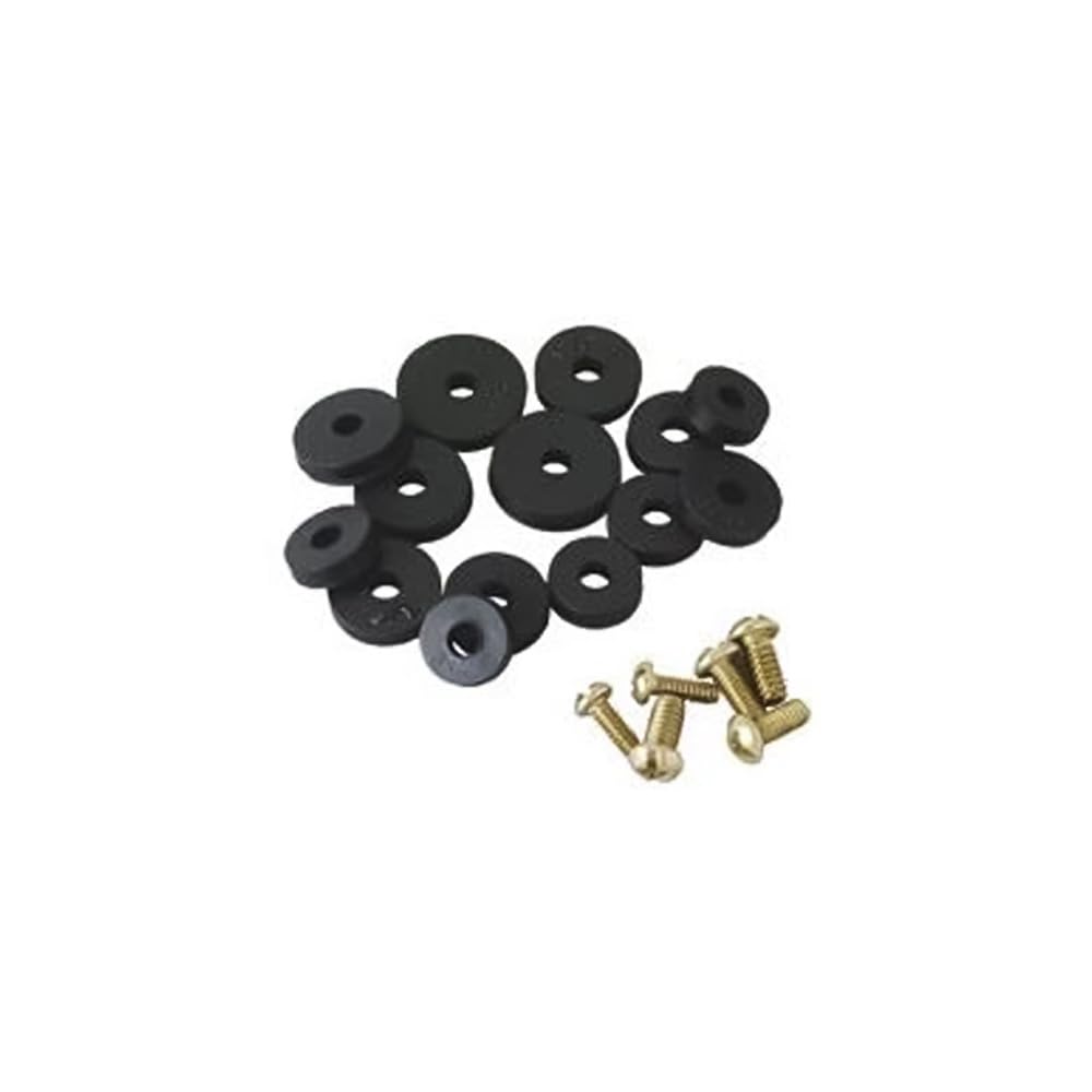 Flat Faucet Washer Assortment Kit - Durable Rubber & Metal Washers for Leaky Faucet Repair - Perfect for Kitchen, Bathroom & Outdoor Faucet Maintenance