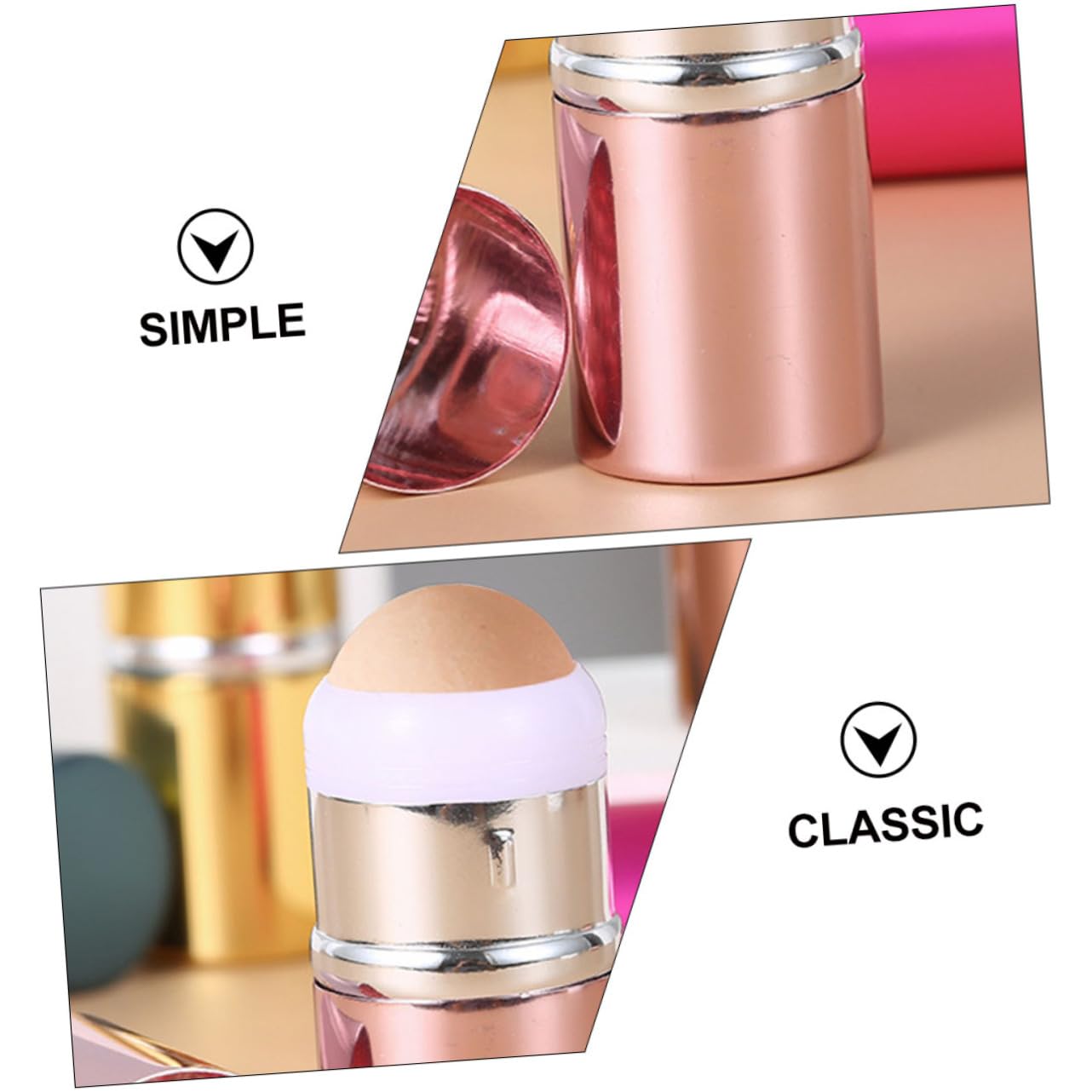 Minkissy Facial Oil Absorbing Roller - Volcanic Stone Oil Control Stick for Oily Skin, Blackhead & Shine Removal - Perfect for Travel, Gym & On-the-Go Skincare