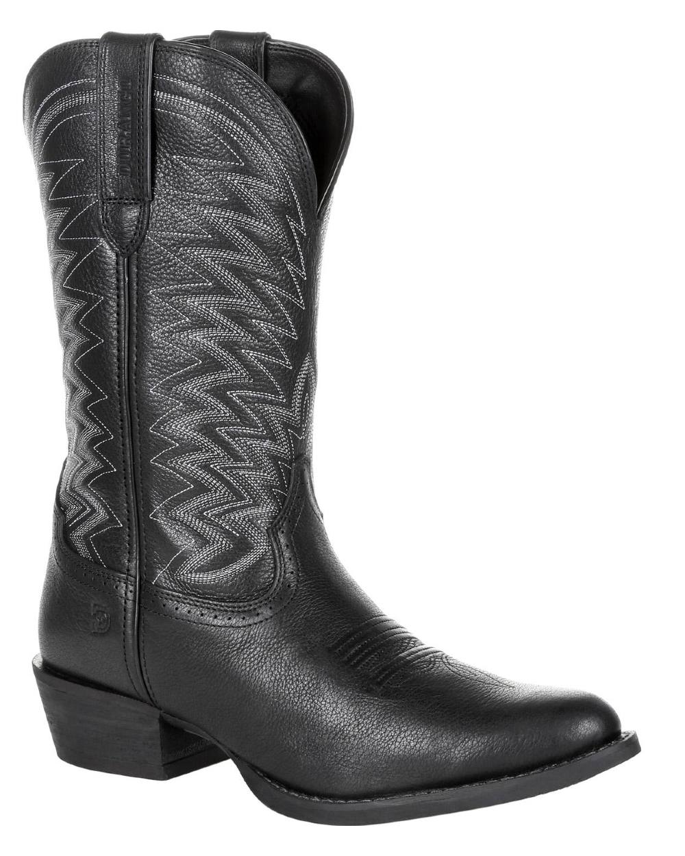 Durango Rebel Frontier Western R Toe Boots - Men's Cowboy Boots for Riding, Work & Outdoor - Durable Leather with Comfortable Fit for Ranch, Rodeo & Everyday Wear