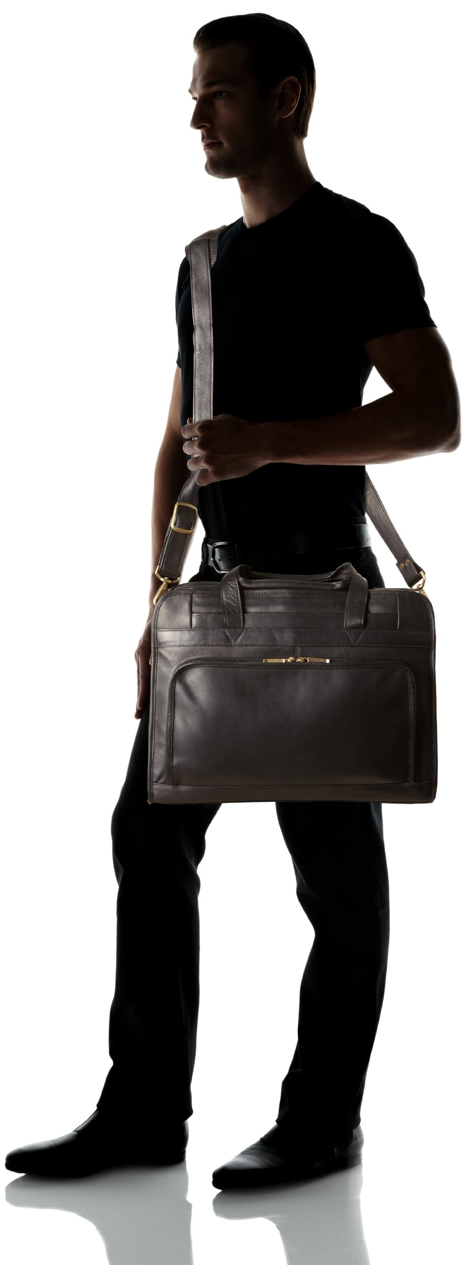 Claire Chase Professional Laptop Briefcase for Business & Travel - Durable Black Computer Bag for Men & Women - Perfect for Office, Commute & Business Trips