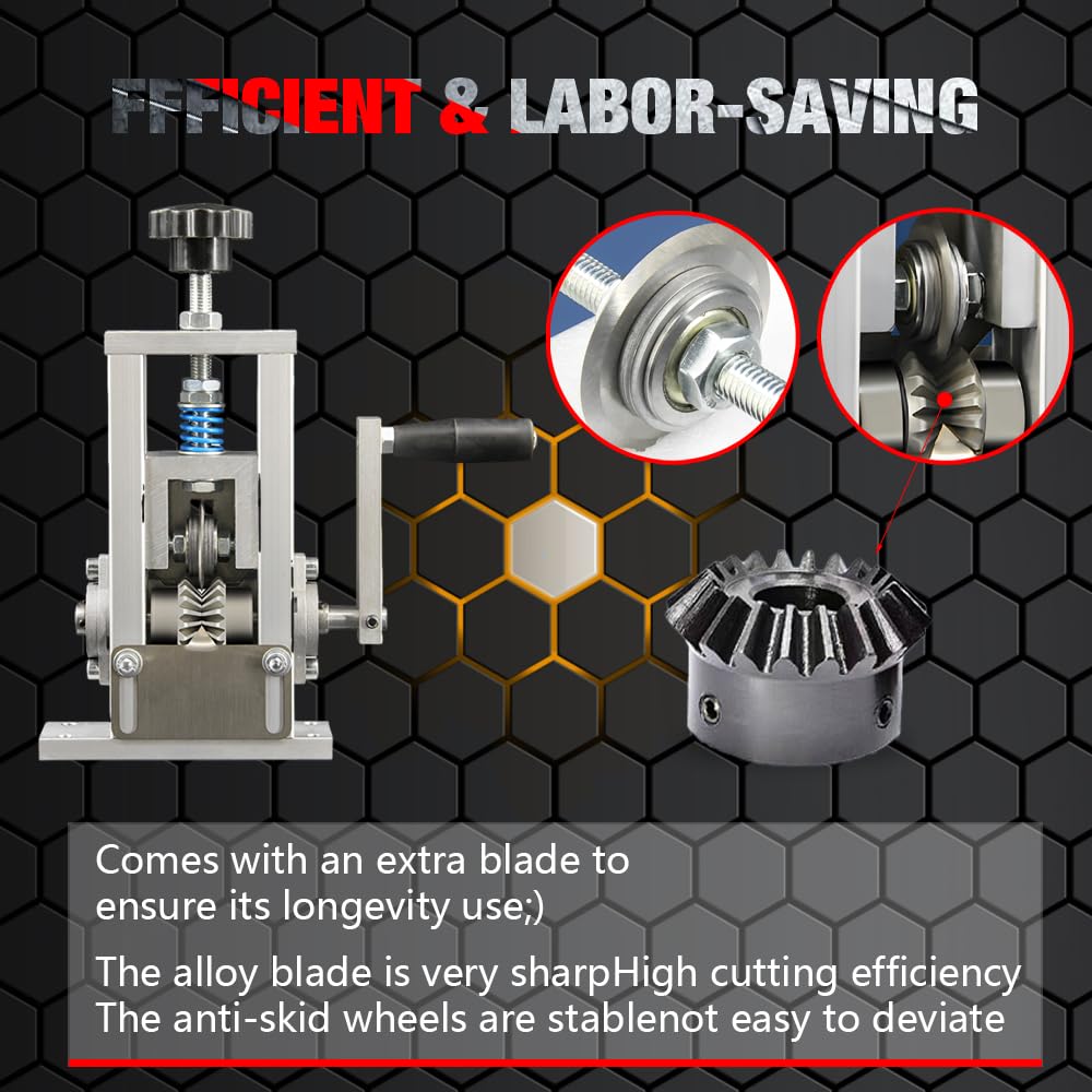 Upgraded Wire Stripping Machine with Spring Design & Extra Pressure Blade - 0.05'' to 1'' Manual/Automatic Wire Stripper Tool for Electrical Work, DIY Projects & Cable Repair