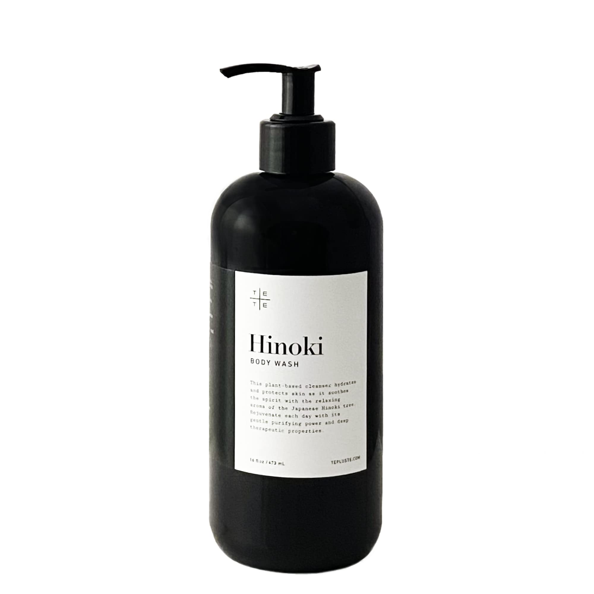 Japanese Hinoki Essential Oil Body Wash - Gentle, Hydrating & Vegan with Soothing Aroma | Relaxing Bath & Shower Experience for Dry & Sensitive Skin