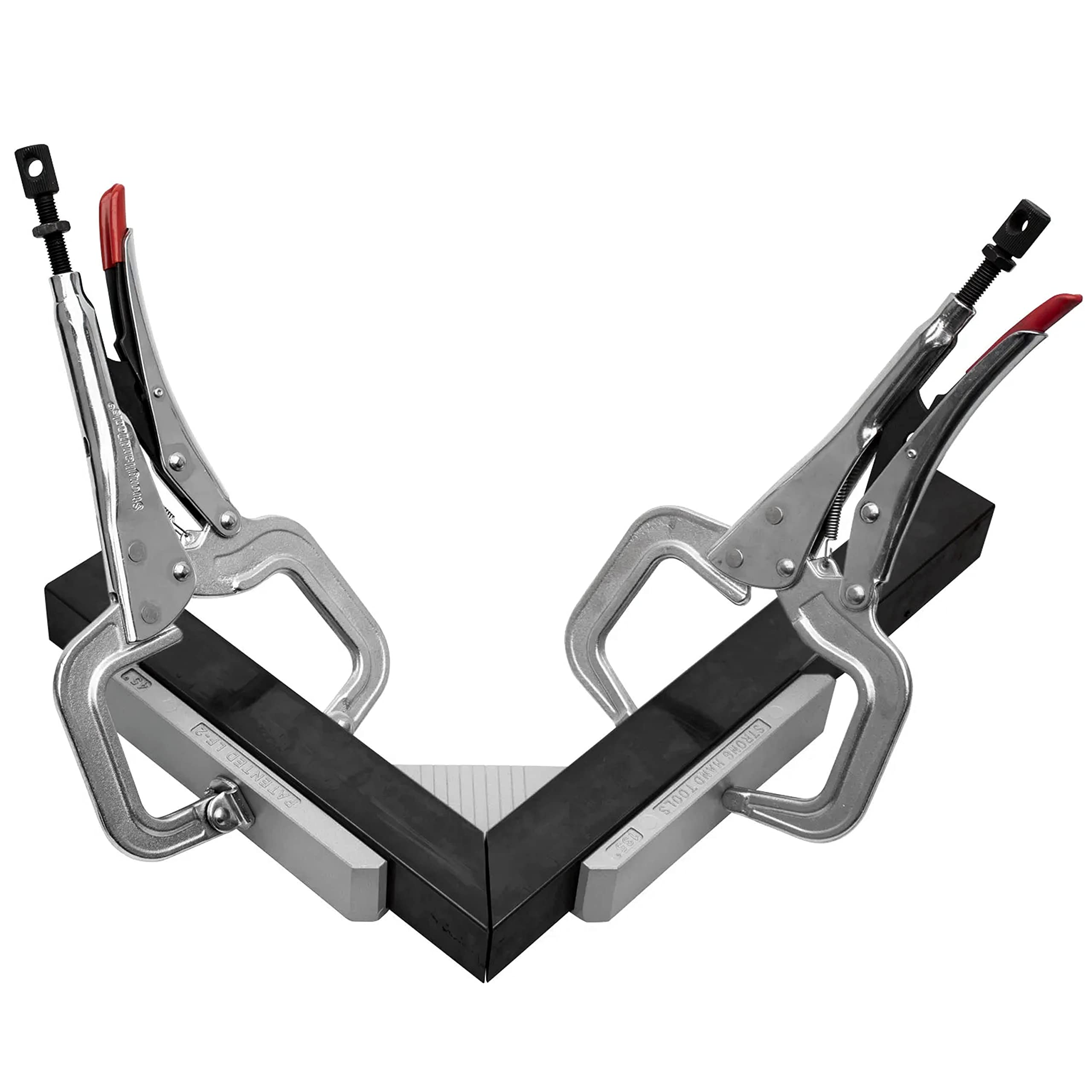 Strong Hand Tools Aluminum 90° Tru-Angle Welding Fixture - Spatter Proof Alloy with 1-1/2