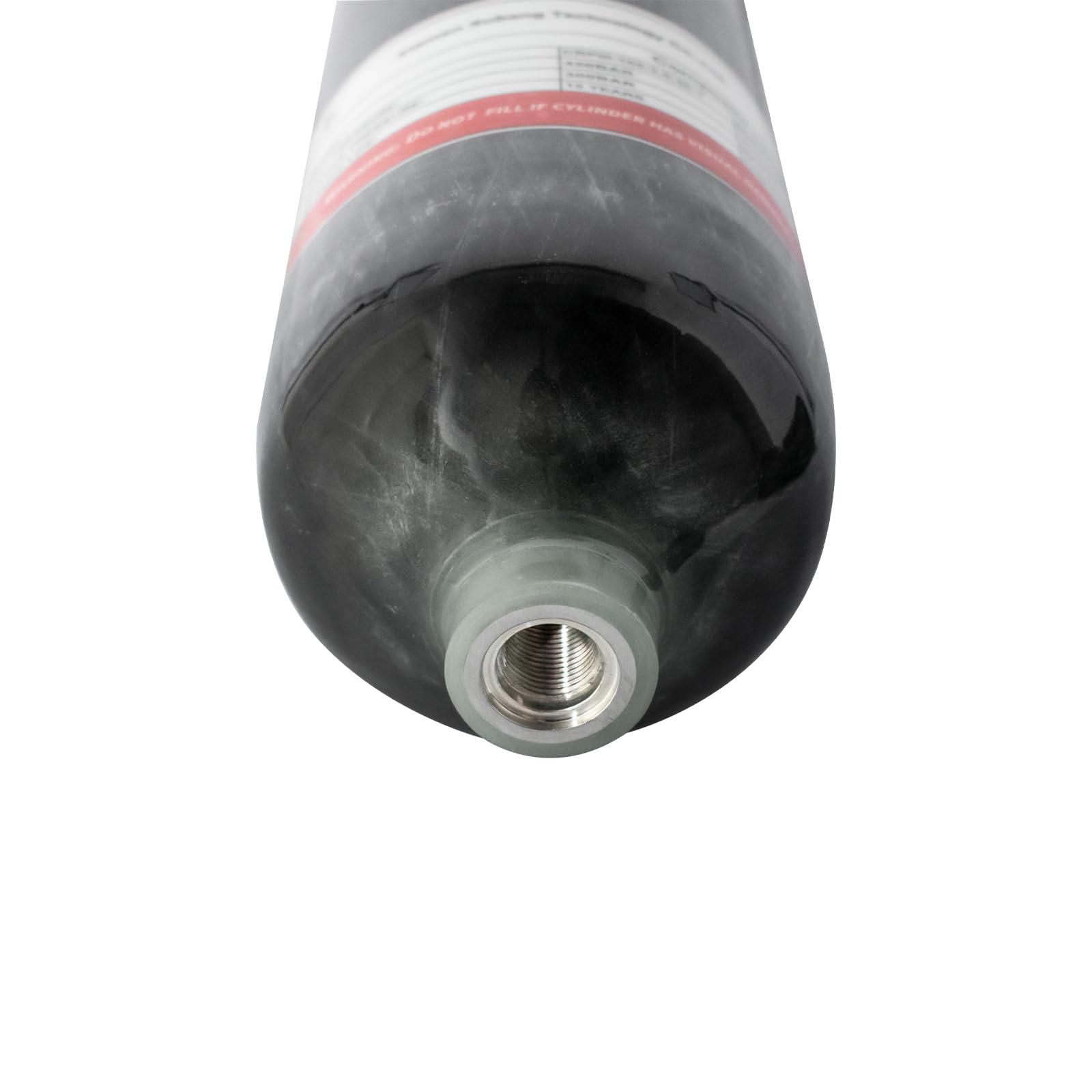 TUXING 4500Psi PCP High Pressure Air Tank - 3L Carbon Fiber Composite Cylinder, CE Approved for Paintball, Diving & Scuba (Empty Bottle, M18x1.5 Thread) - Perfect for Outdoor Sports & Emergency Air Supply