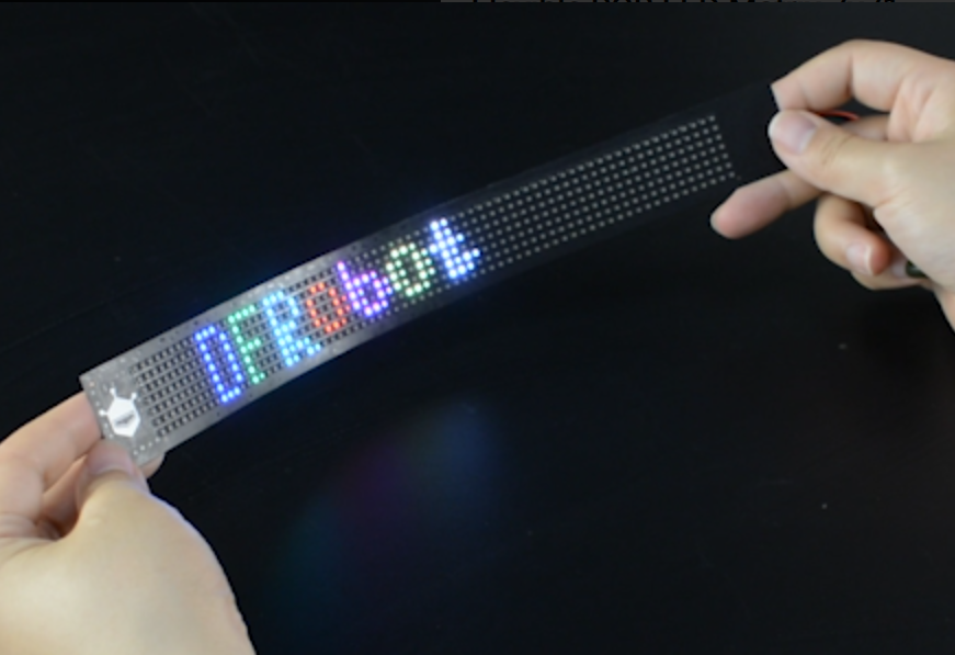 Flexible LED Matrix Panel - 7x71 Pixels, High Brightness RGB Full Color Display for DIY Projects, Stage Lighting, and Advertising Signs