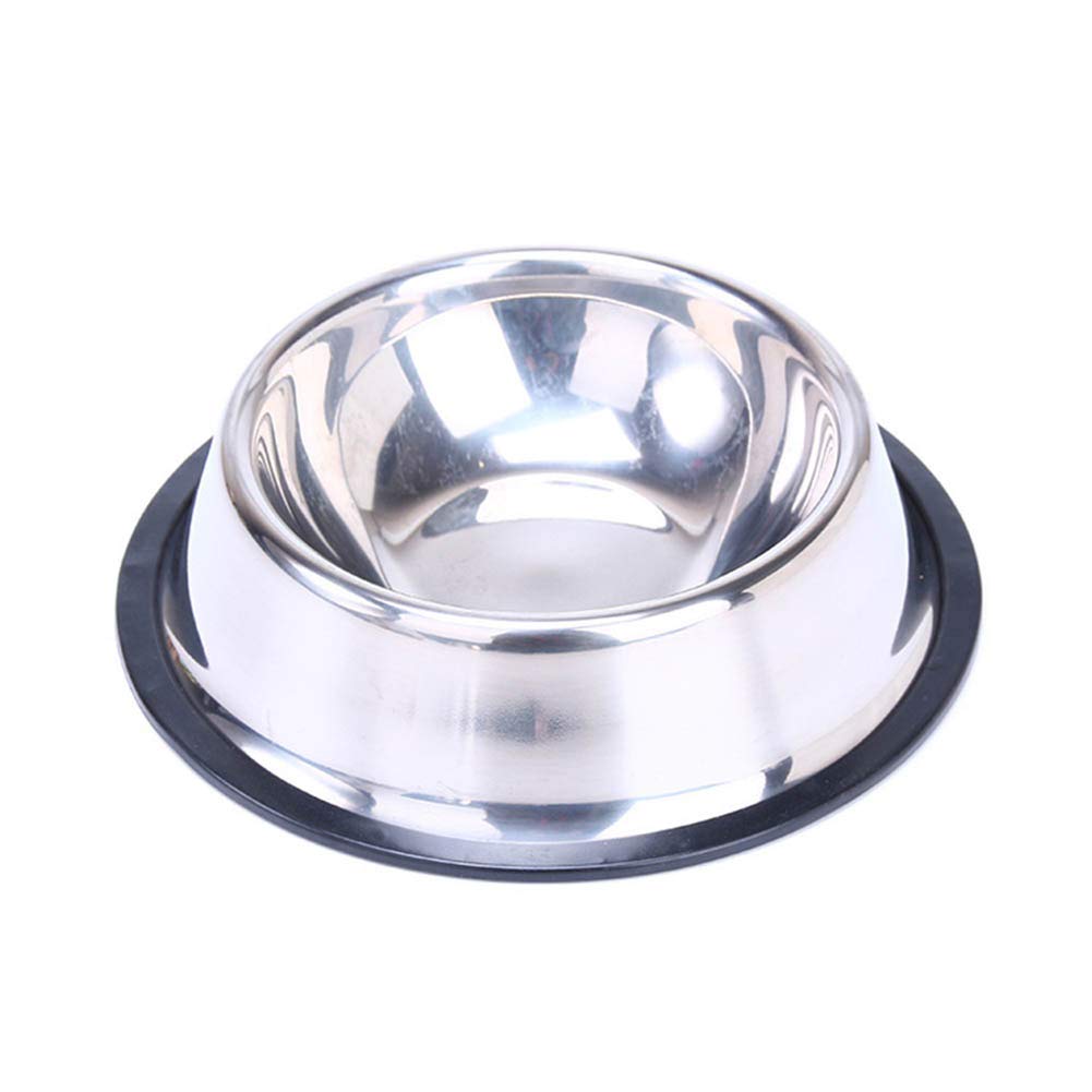 Stainless Steel Non-Slip Pet Feeder Bowl - Automatic Cat Water Dispenser & Dog Drinking Bowl for Food and Water - Durable Pet Feeding Accessories for Home, Travel, and Outdoor Use