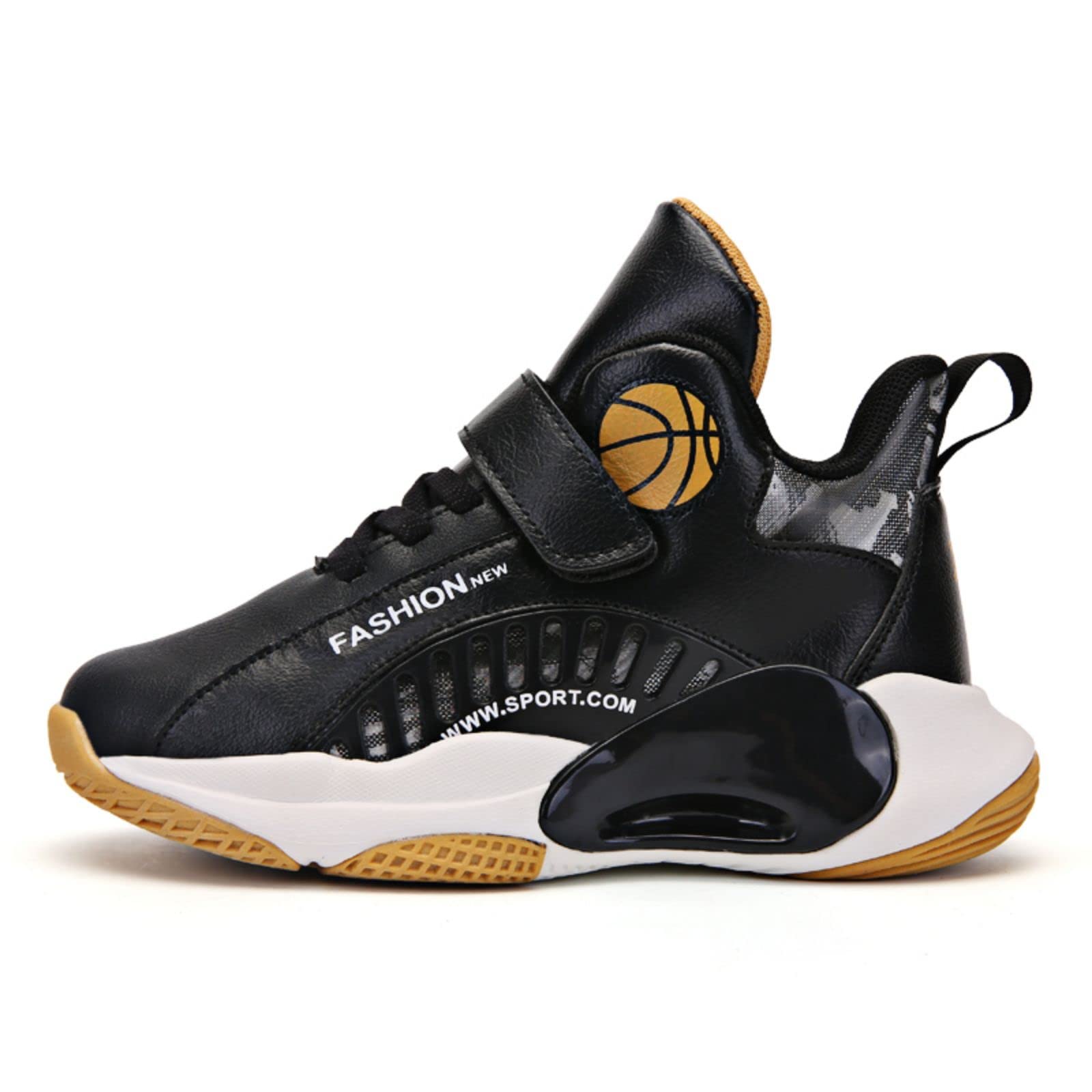 Best Kids Basketball Shoes with Velcro Closure - Lightweight Sports Sneakers for Boys & Girls - Perfect for Indoor Courts, Outdoor Play & School PE Classes